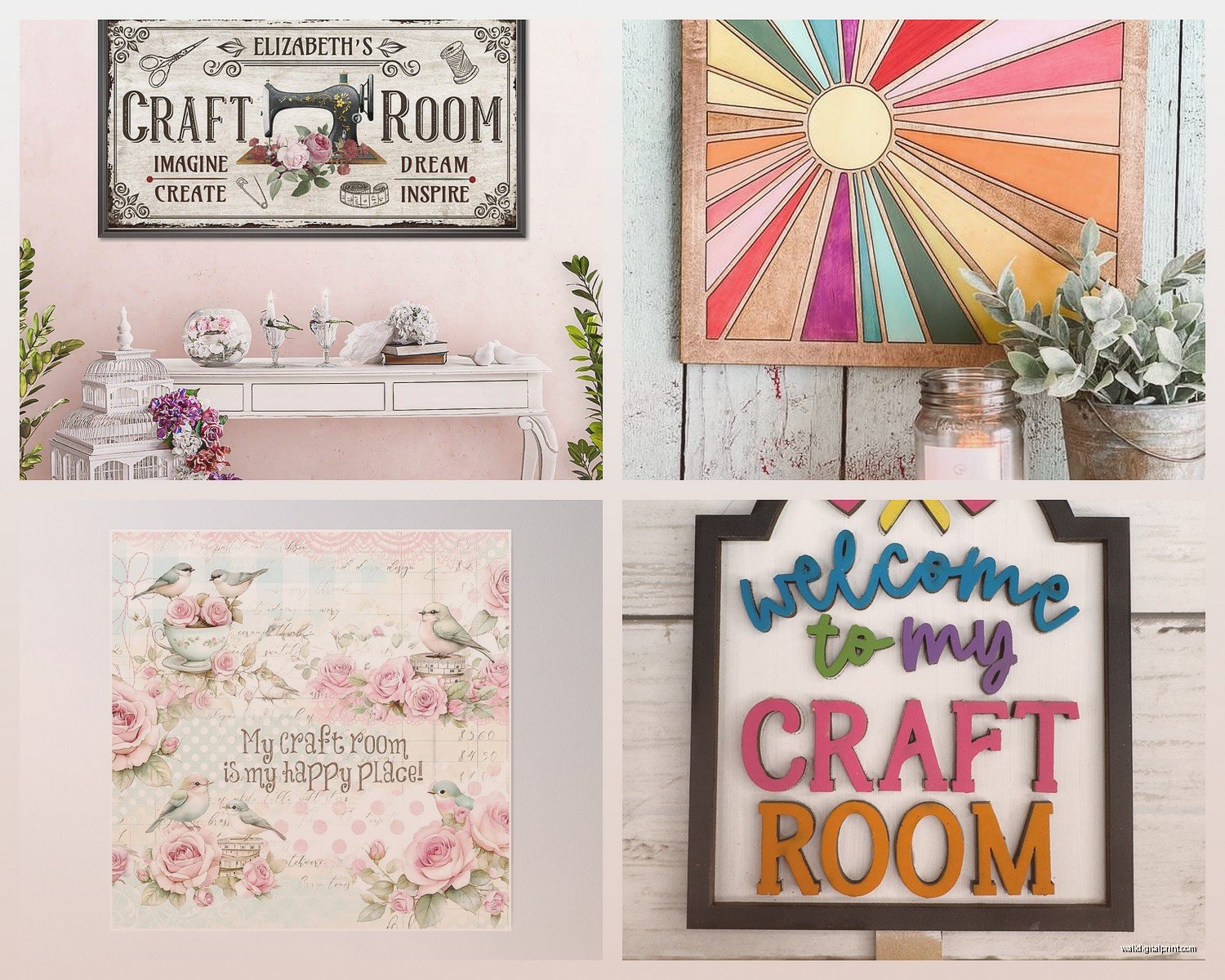 Craft Room Wall Art: Creative Hobby Studio Decor