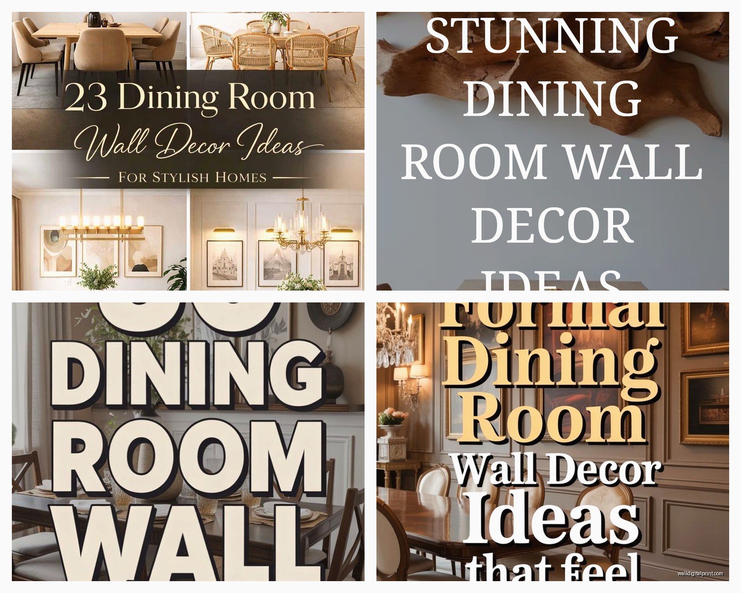 Formal Dining Room Wall Art: Elegant Traditional Decor