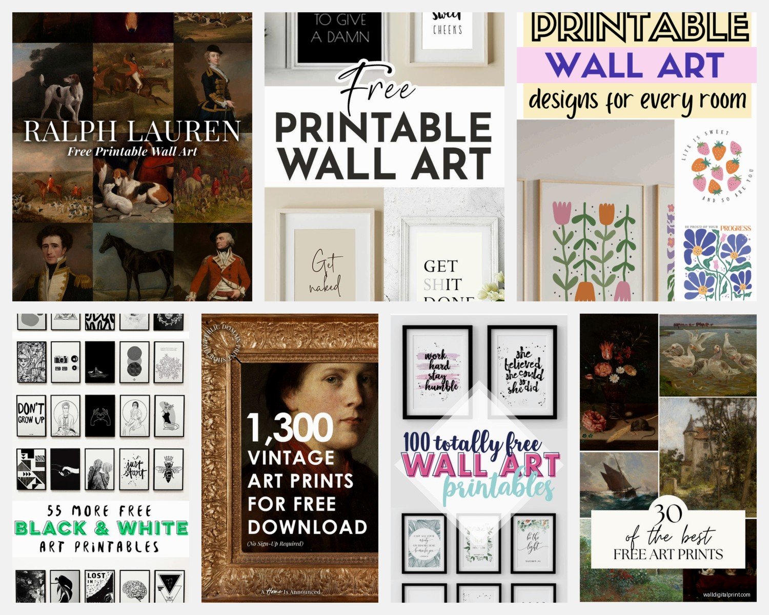 Free Printable Wall Art: 500+ Downloads for Every Room