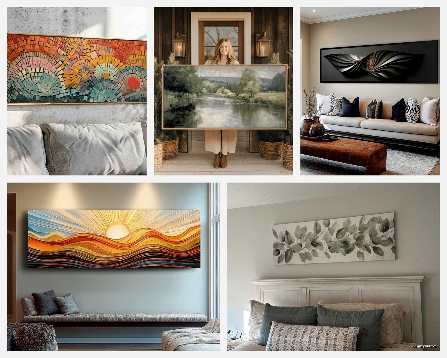 Horizontal Wall Art for Living Room: Wide Landscape Pieces