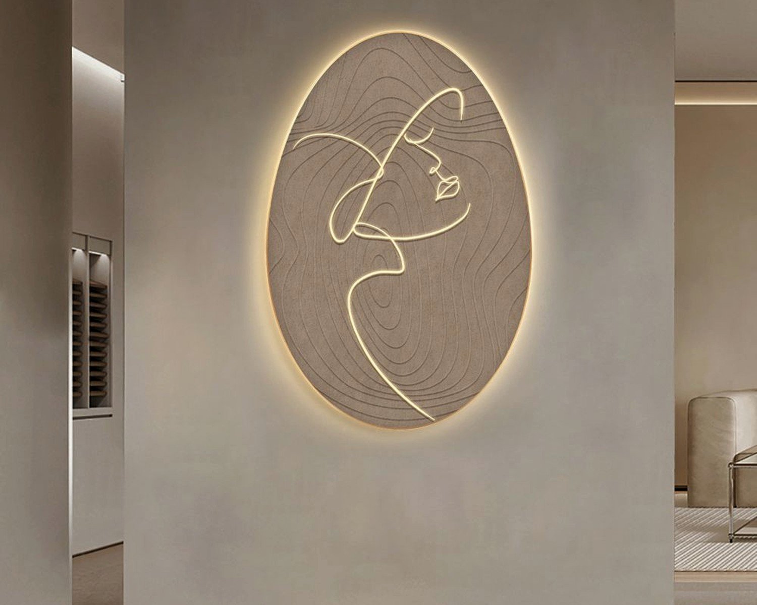 Illuminated Wall Art: Backlit LED Light-Up Designs