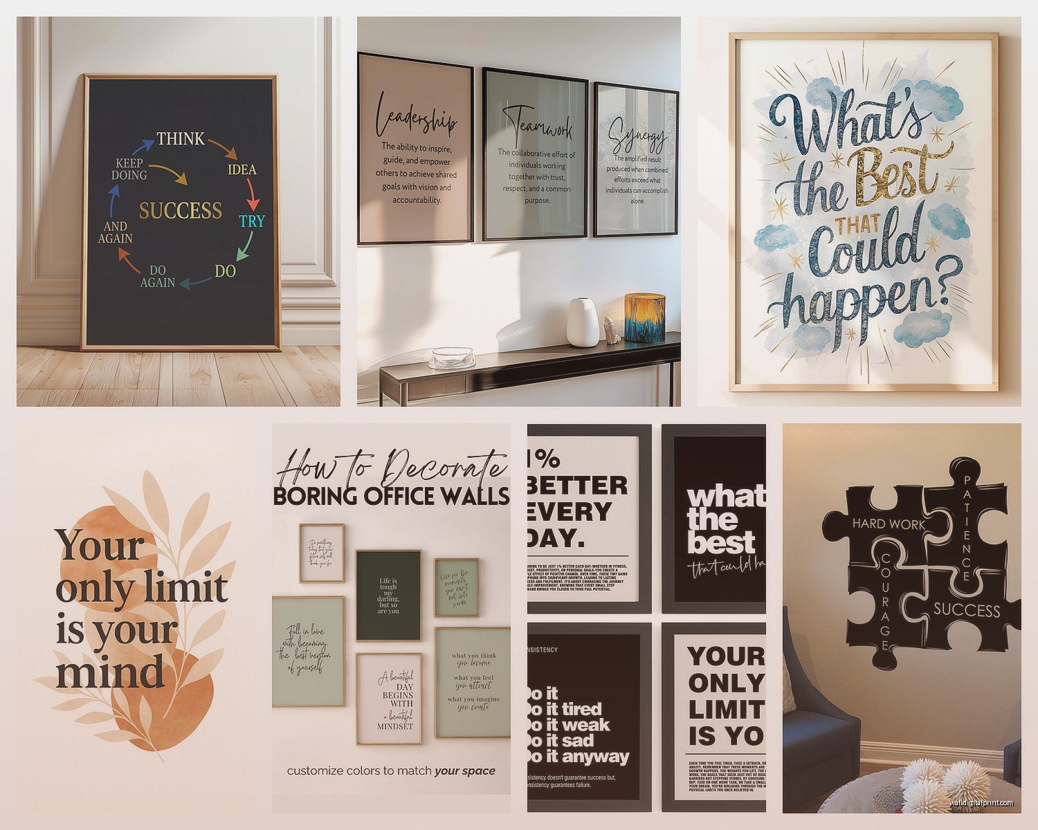 Inspirational Wall Art for Office: Workplace Motivation