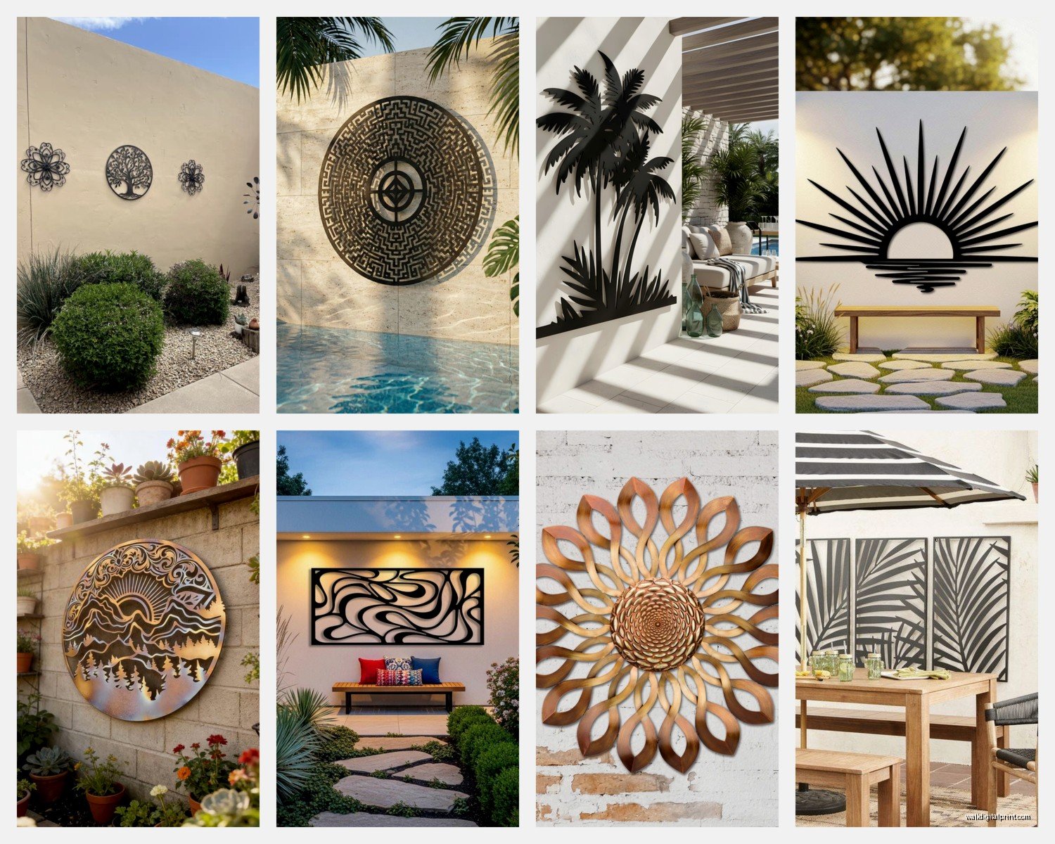 Large Outdoor Metal Wall Art: Weather-Resistant Sculptures