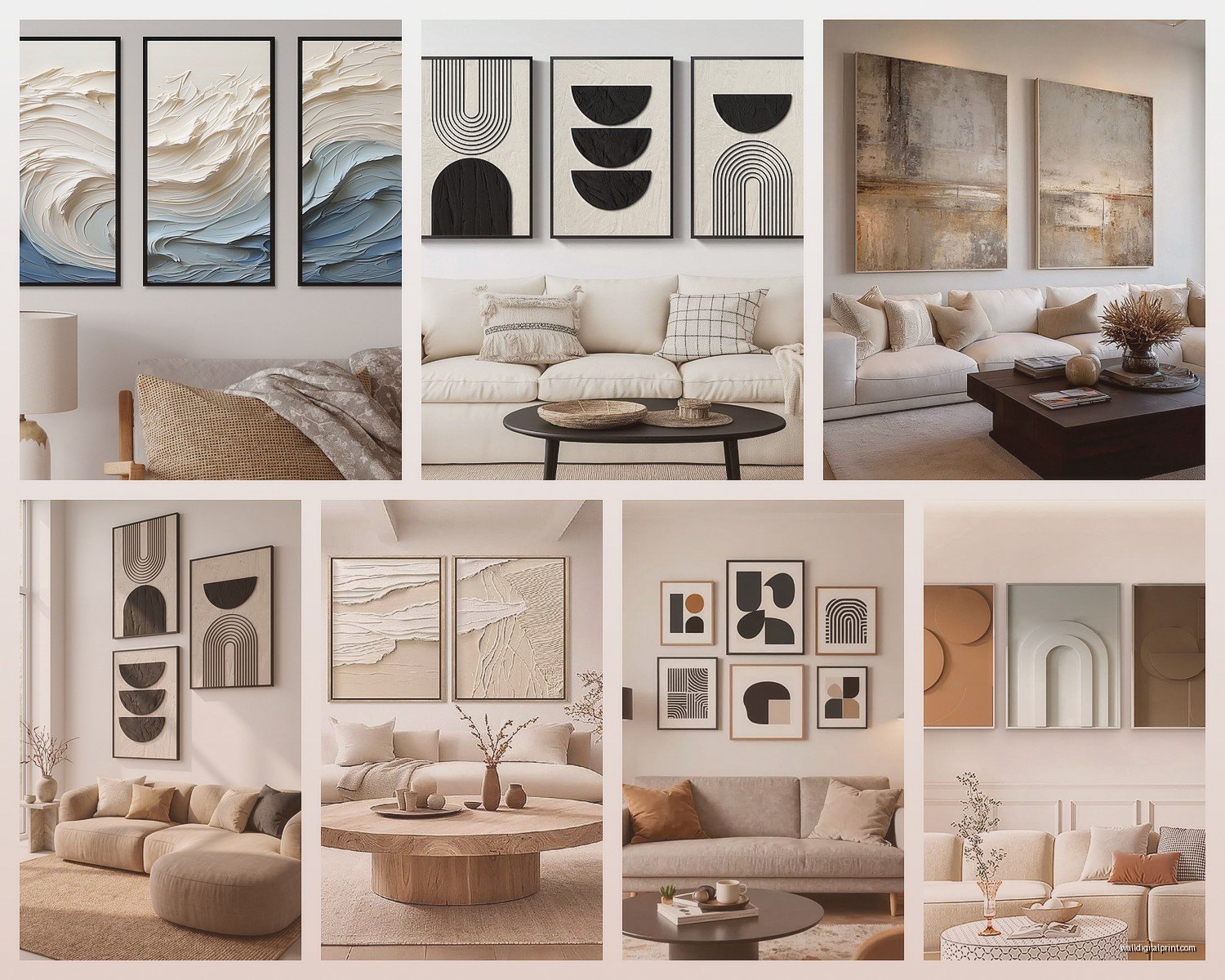Living Room Modern Wall Art: Contemporary Main Space Style