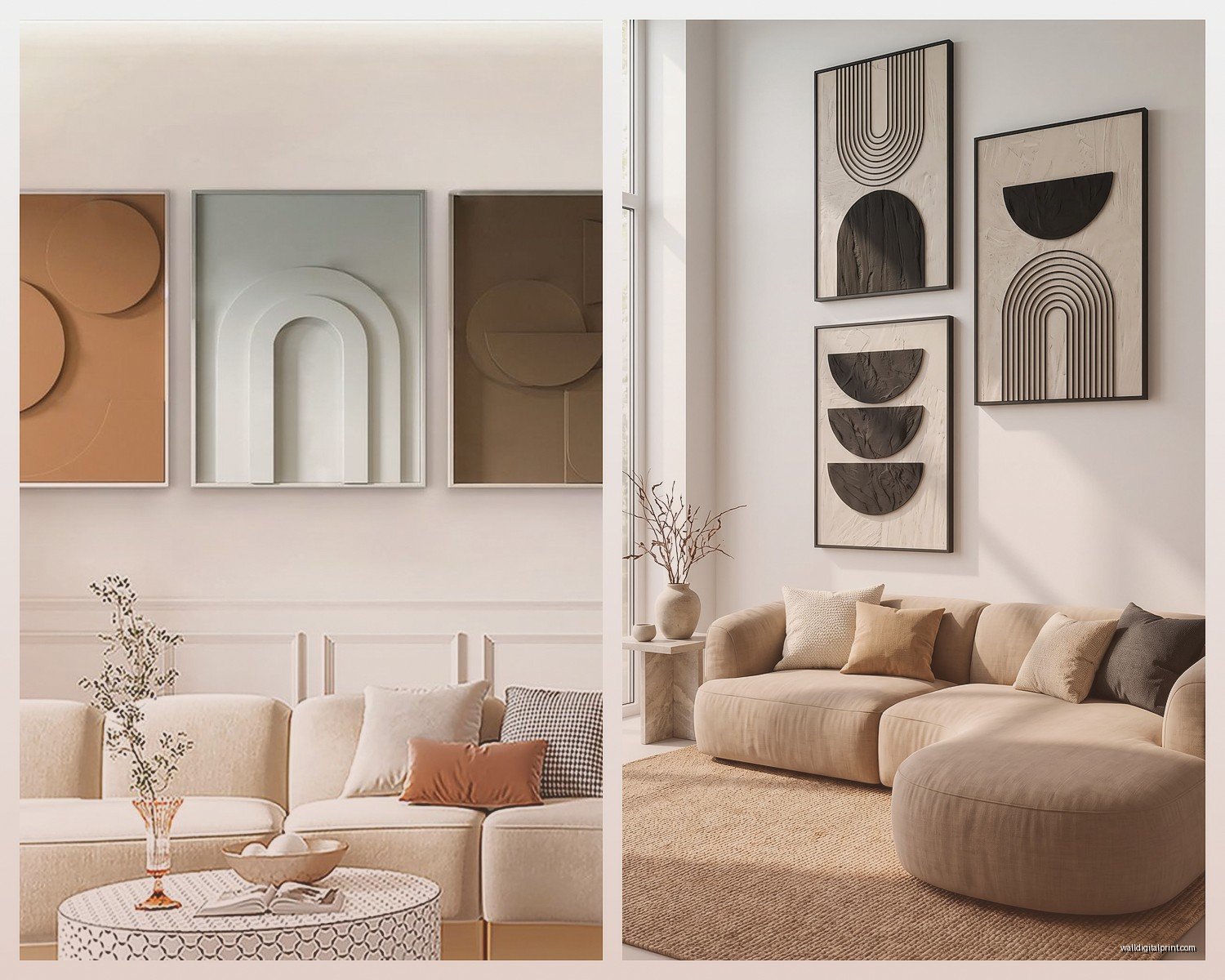 Living Room Modern Wall Art: Contemporary Main Space Style