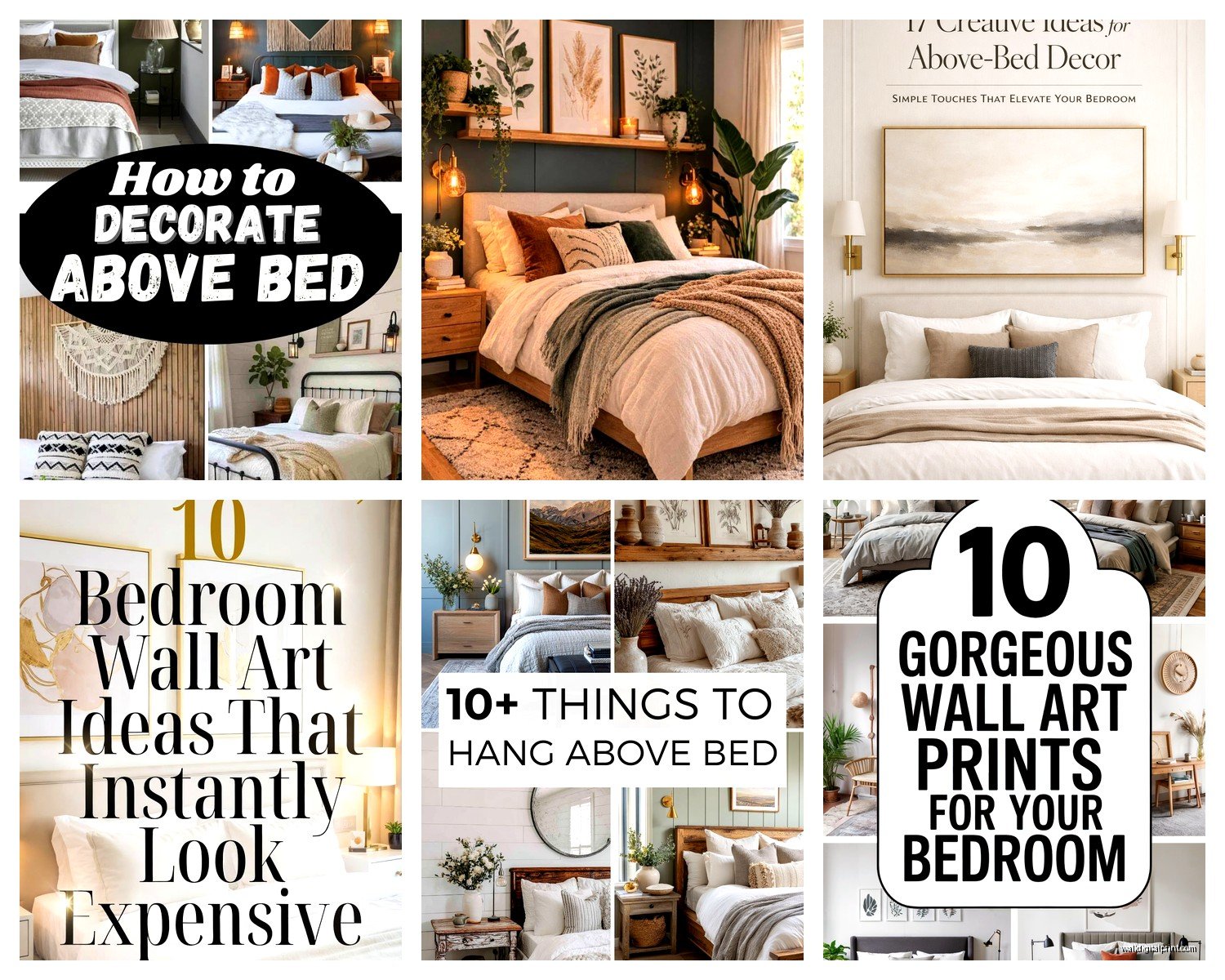 Master Bedroom Wall Art Above Bed: Headboard Focal Points