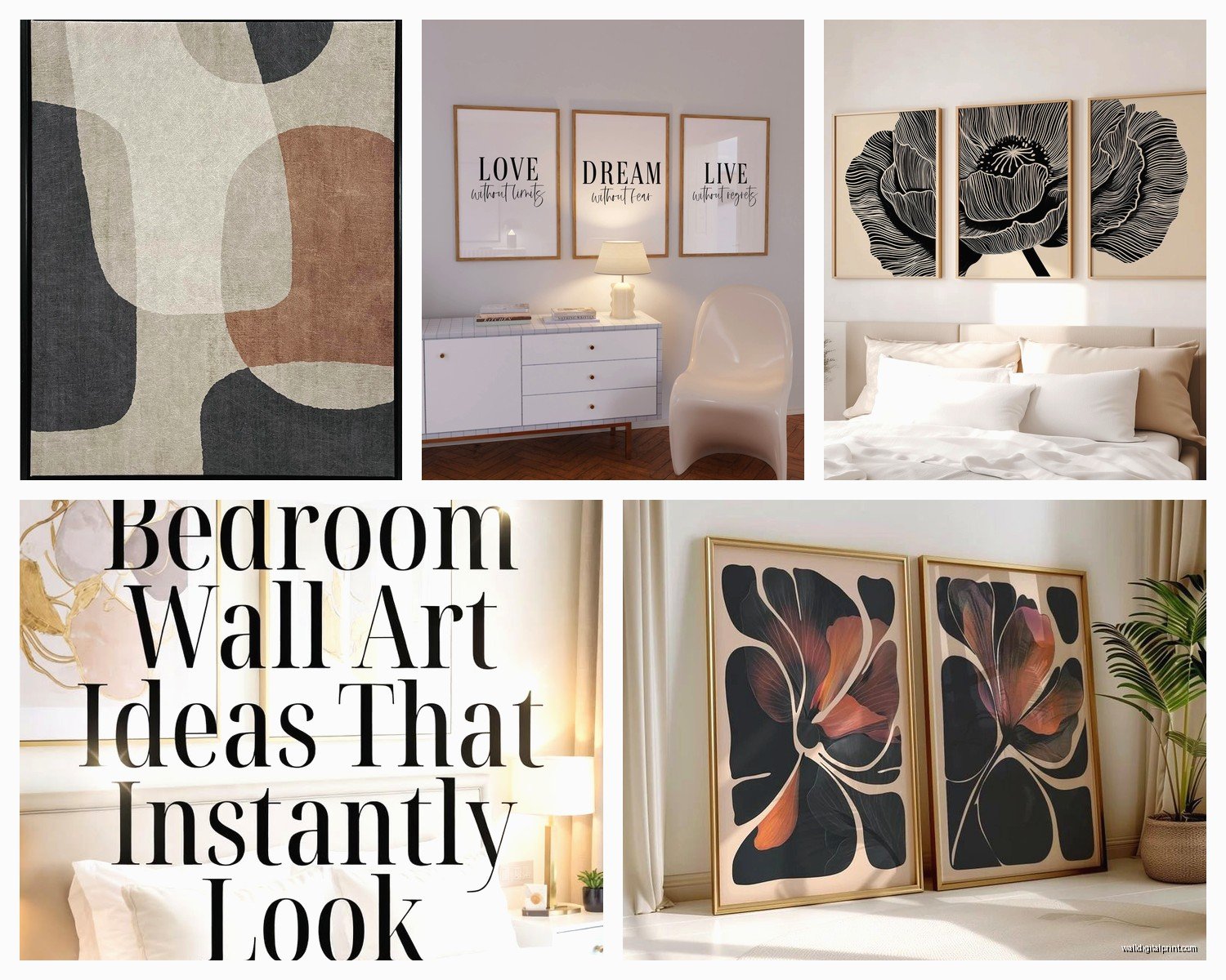 Modern Wall Art for Bedroom: Contemporary Sleep Space Decor