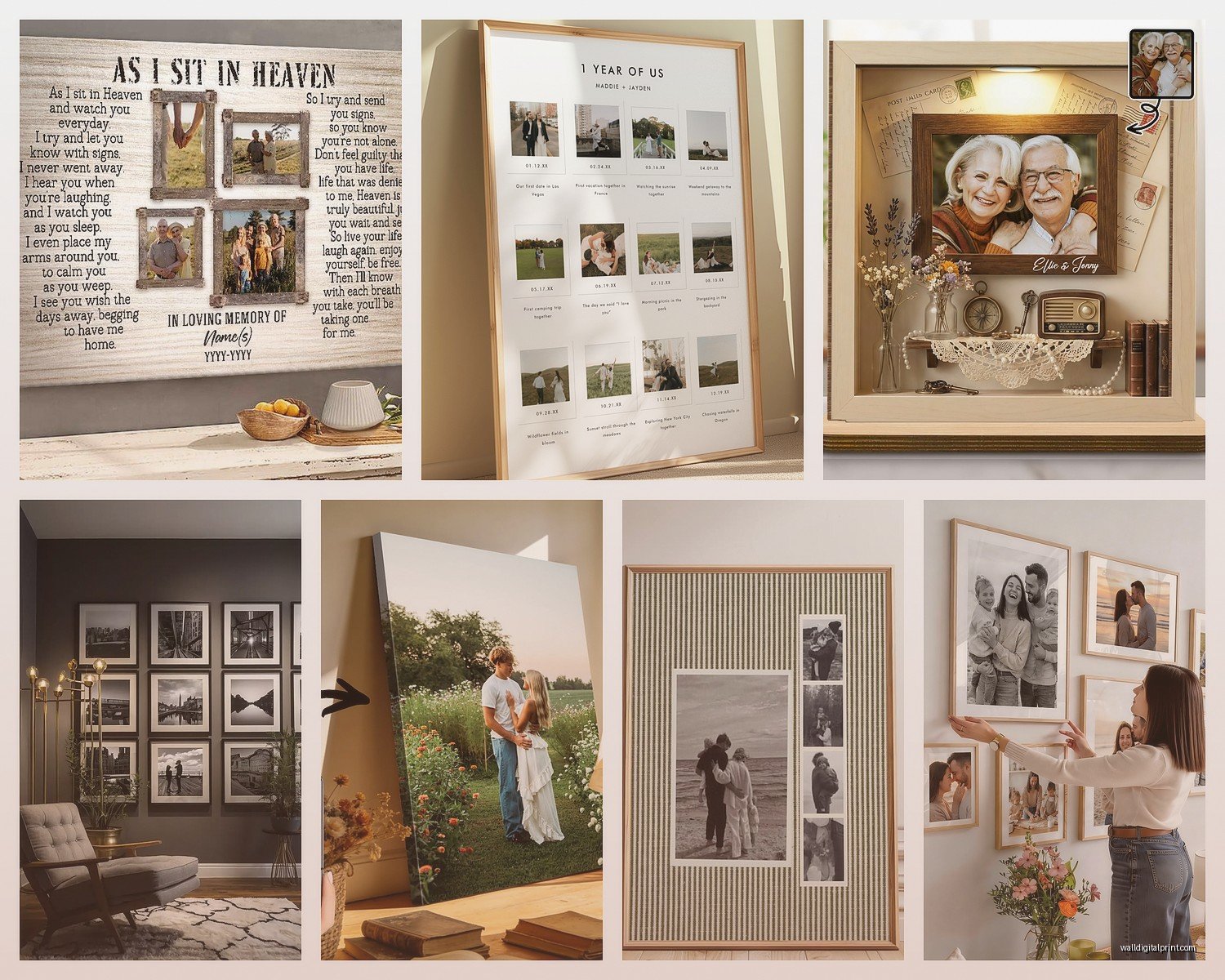 Personalized Photo Wall Art: Custom Family Picture Prints