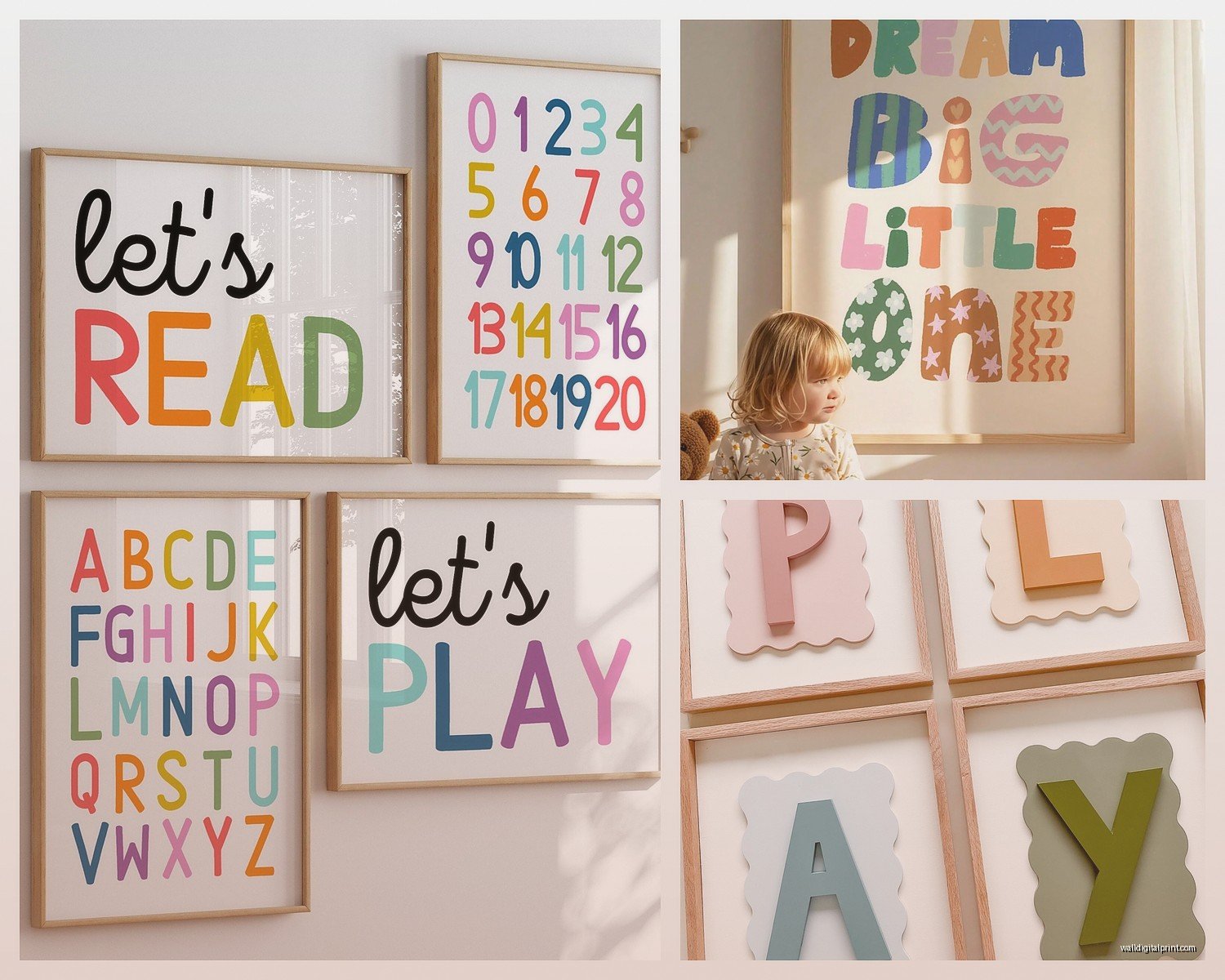 Play Room Wall Art: Educational & Fun Kids Decor