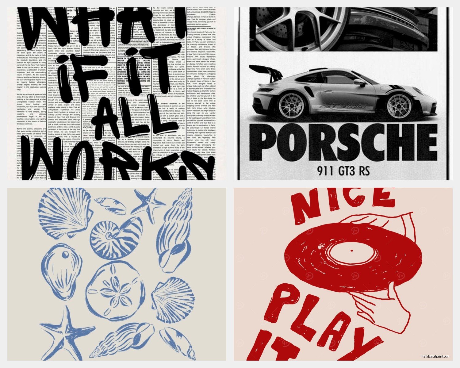 Poster Prints Wall Art: Affordable Paper Art Reproductions