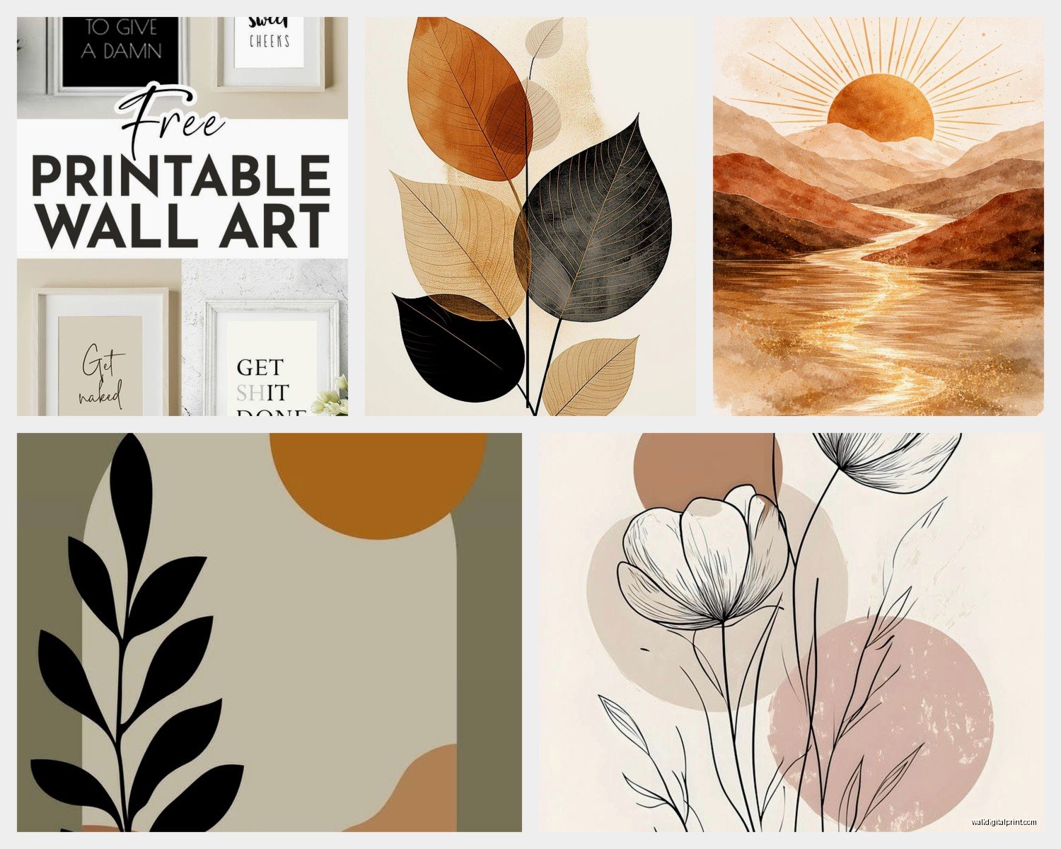 Printable Boho Wall Art: Free Bohemian Downloads