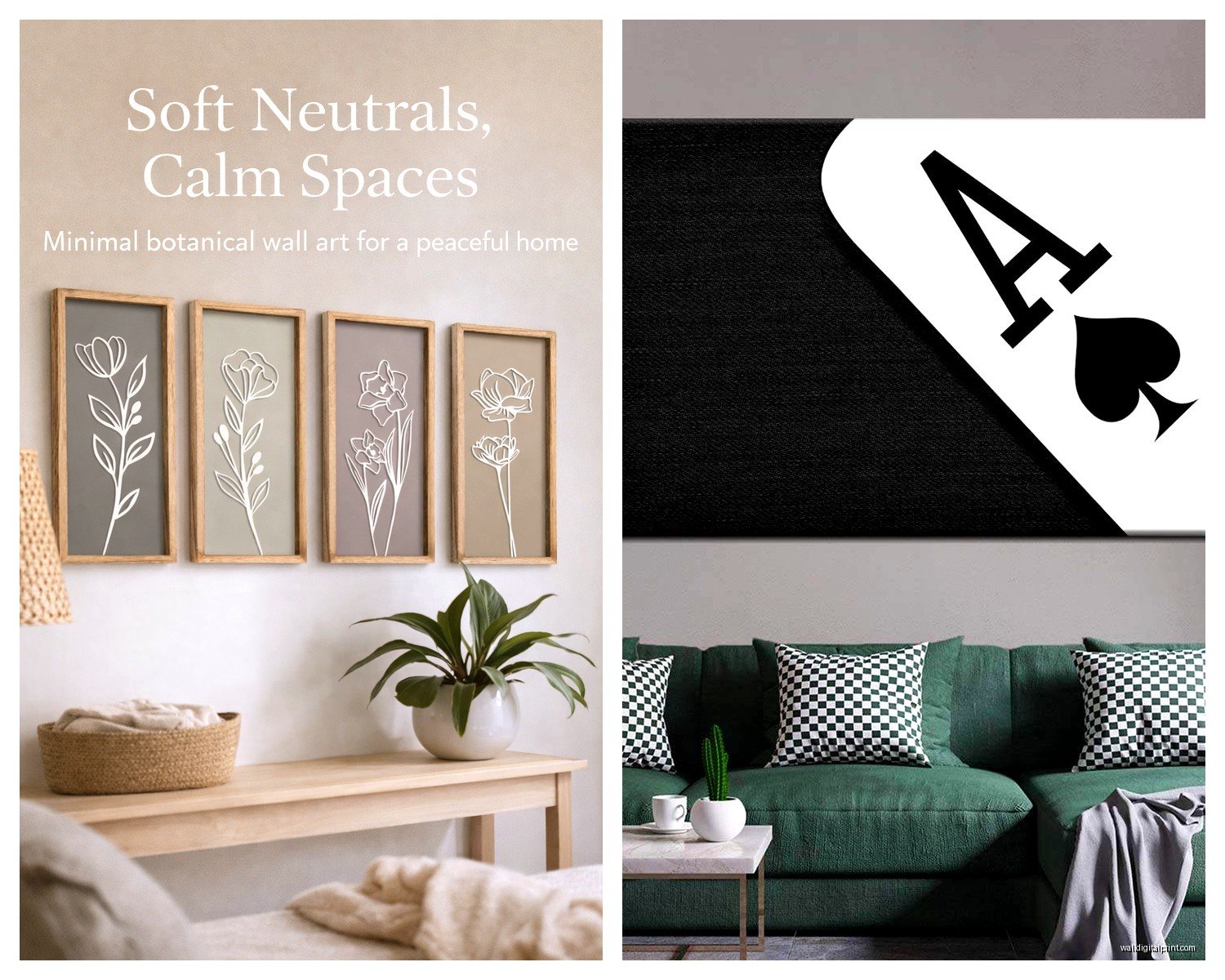 Simple Wall Art for Bedroom: Minimalist Sleep Space Designs