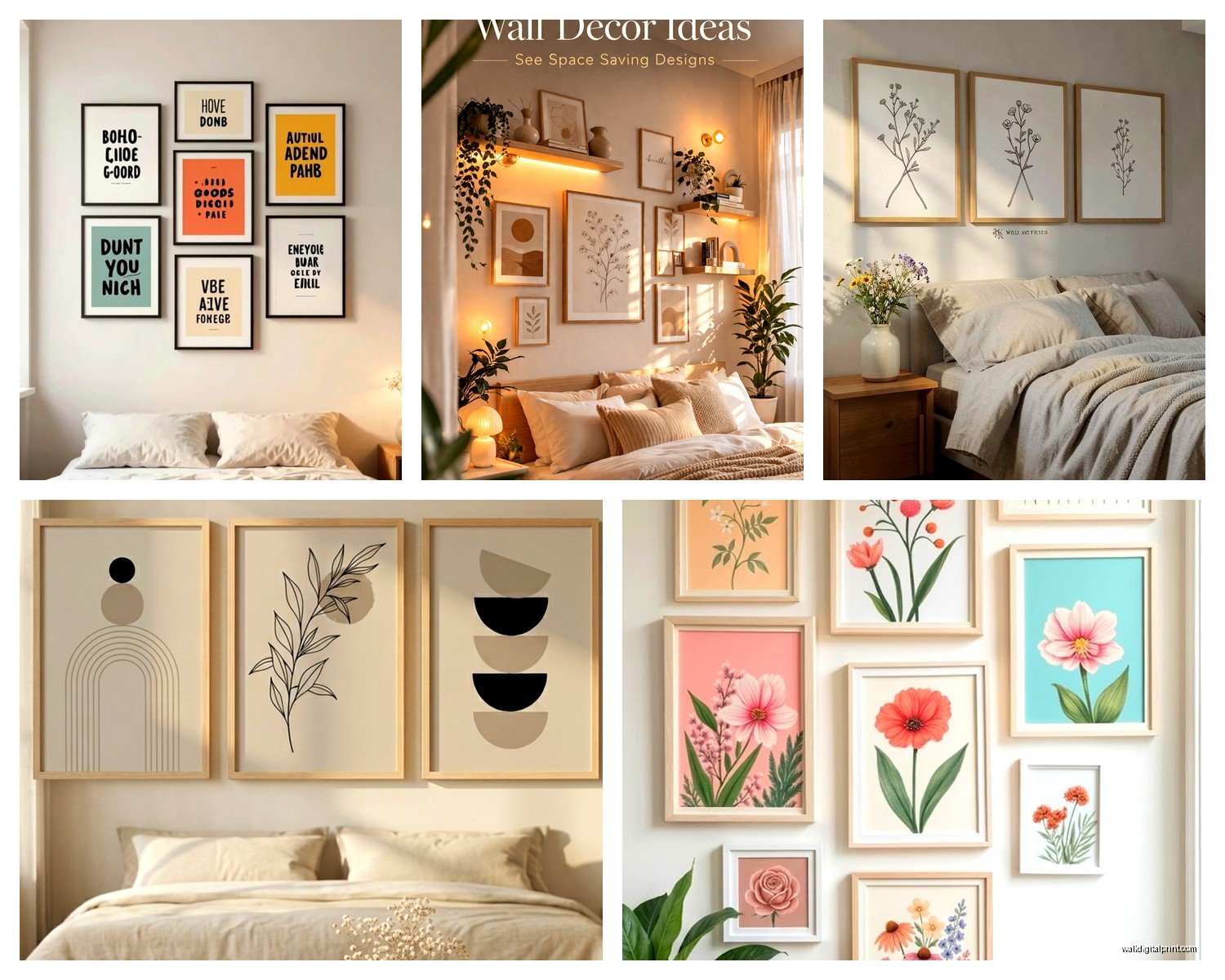 Simple Wall Art for Bedroom: Minimalist Sleep Space Designs