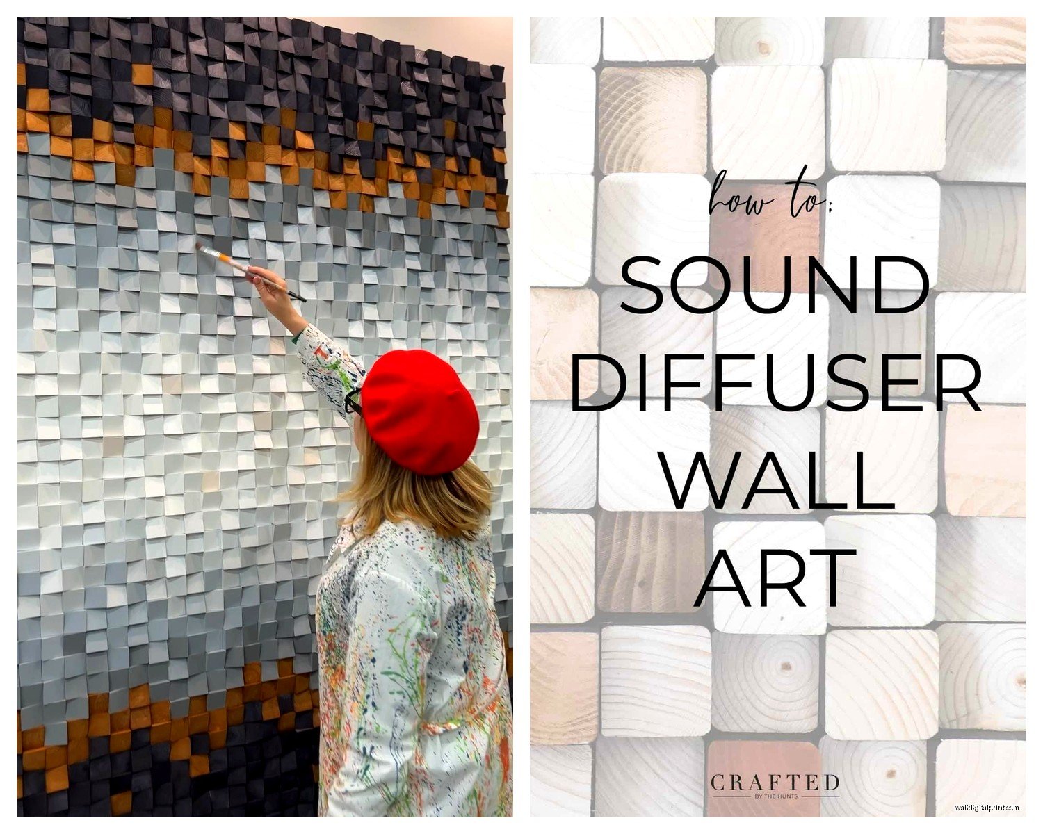 Sound Diffuser Wall Art: Acoustic Panel Functional Design