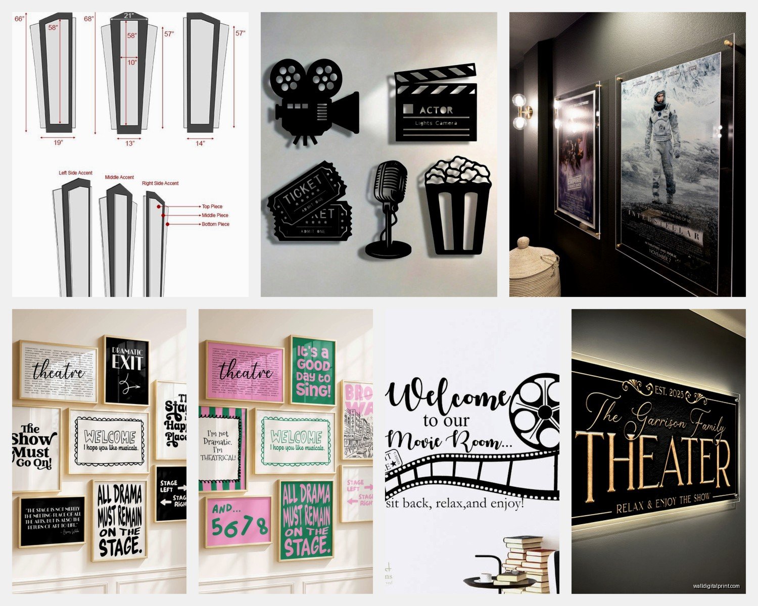 Theatre Room Wall Art: Drama Performance Art Decor