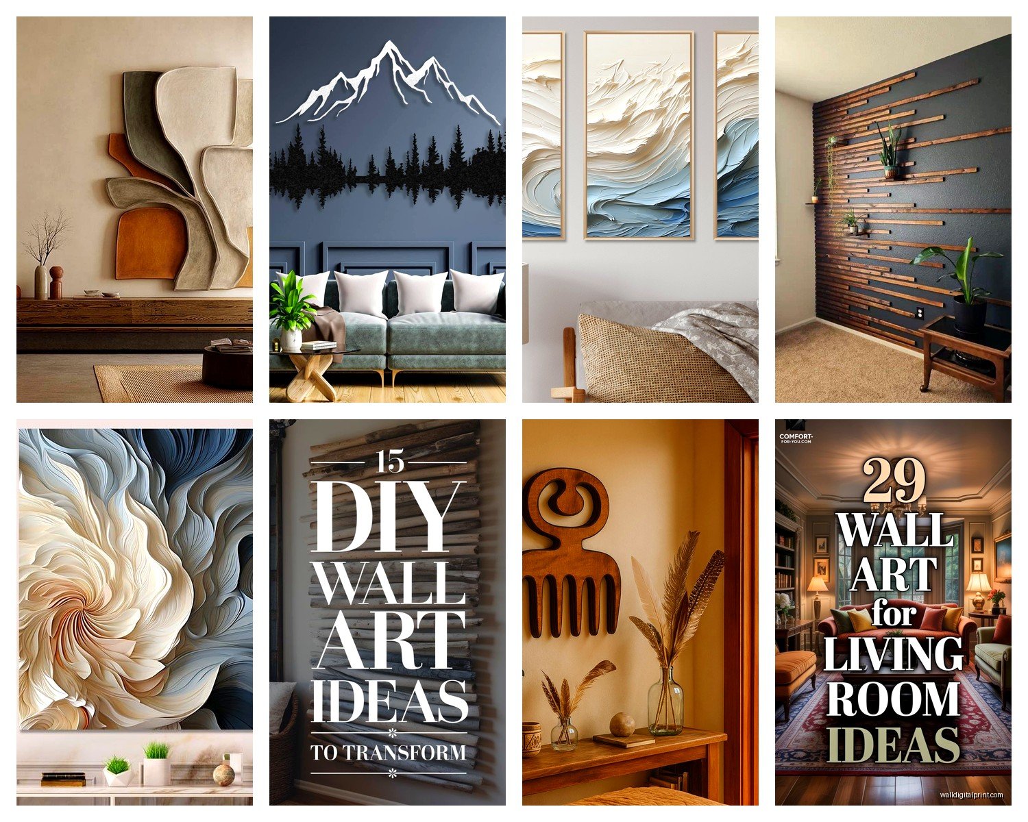 Unique Wall Art for Living Room: One-of-a-Kind Statement Pieces
