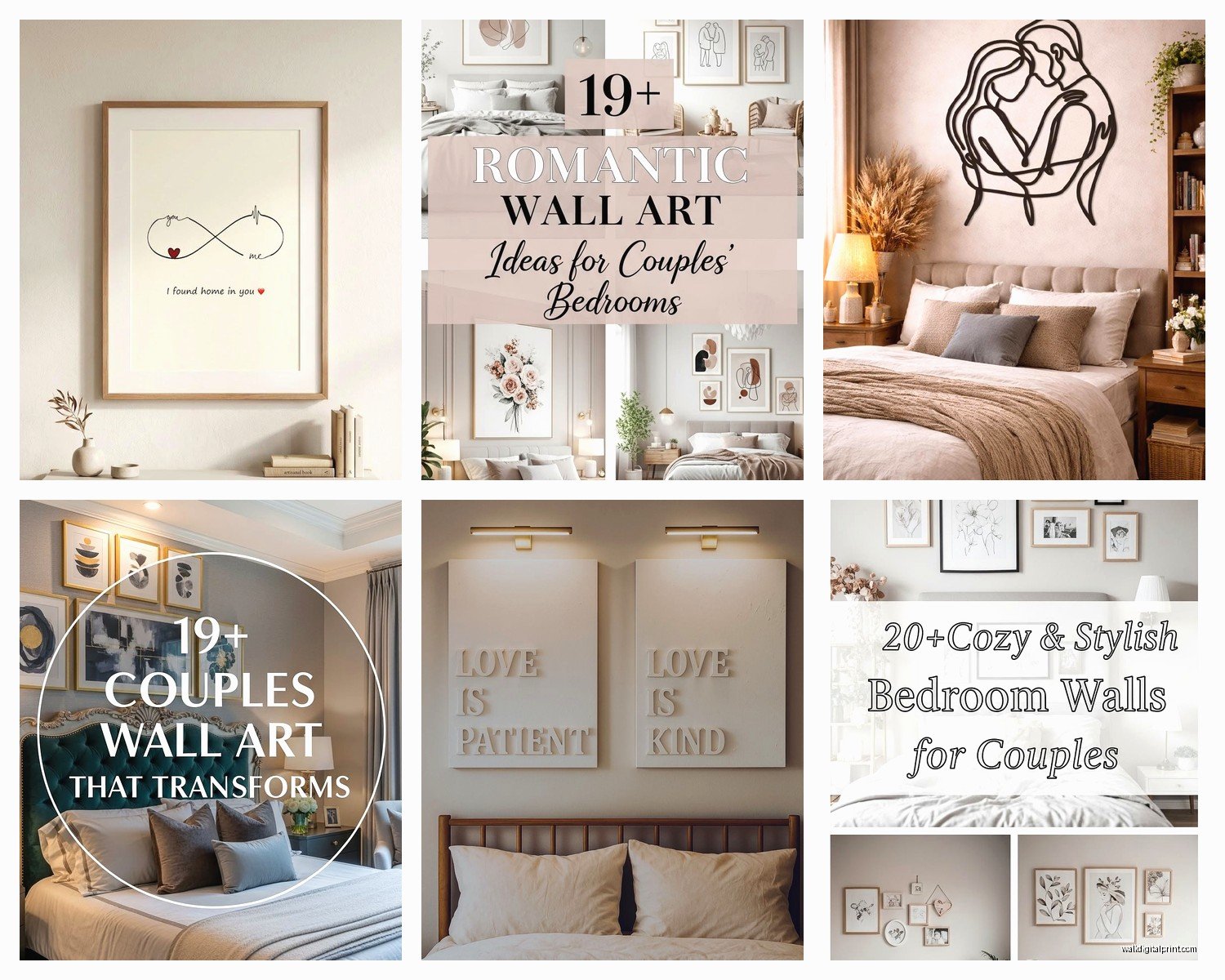 Wall Art for Couples Bedroom: Love & Romance Master Suite