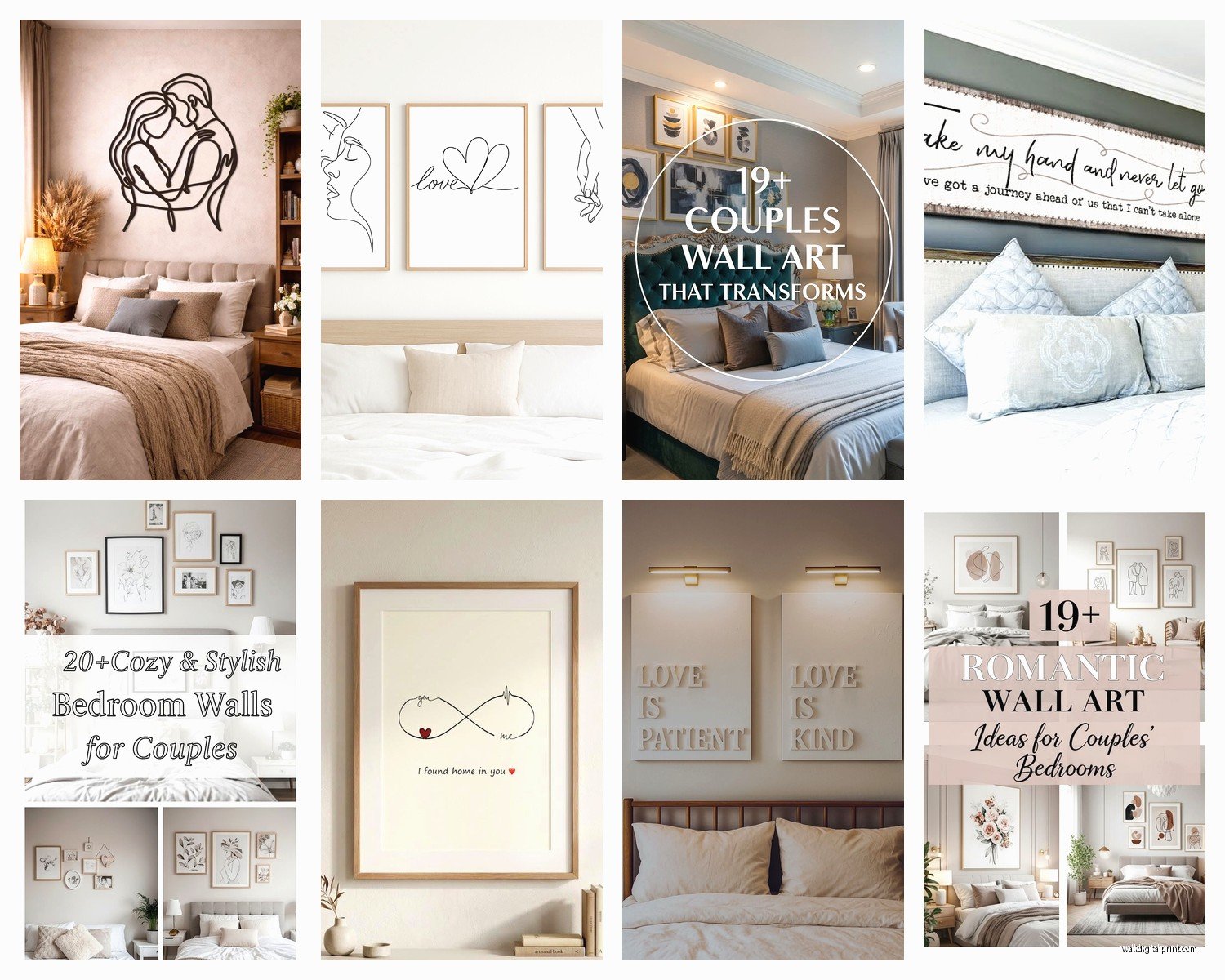 Wall Art for Couples Bedroom: Love & Romance Master Suite