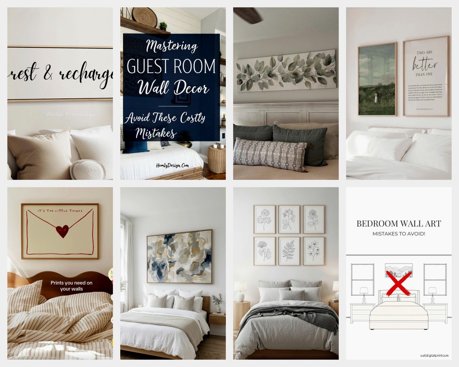 Wall Art for Guest Bedroom: Welcoming Spare Room Decor