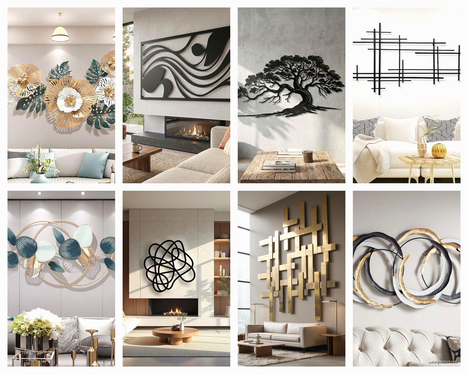 Wall Art for Living Room Metal: Modern Metalwork Designs