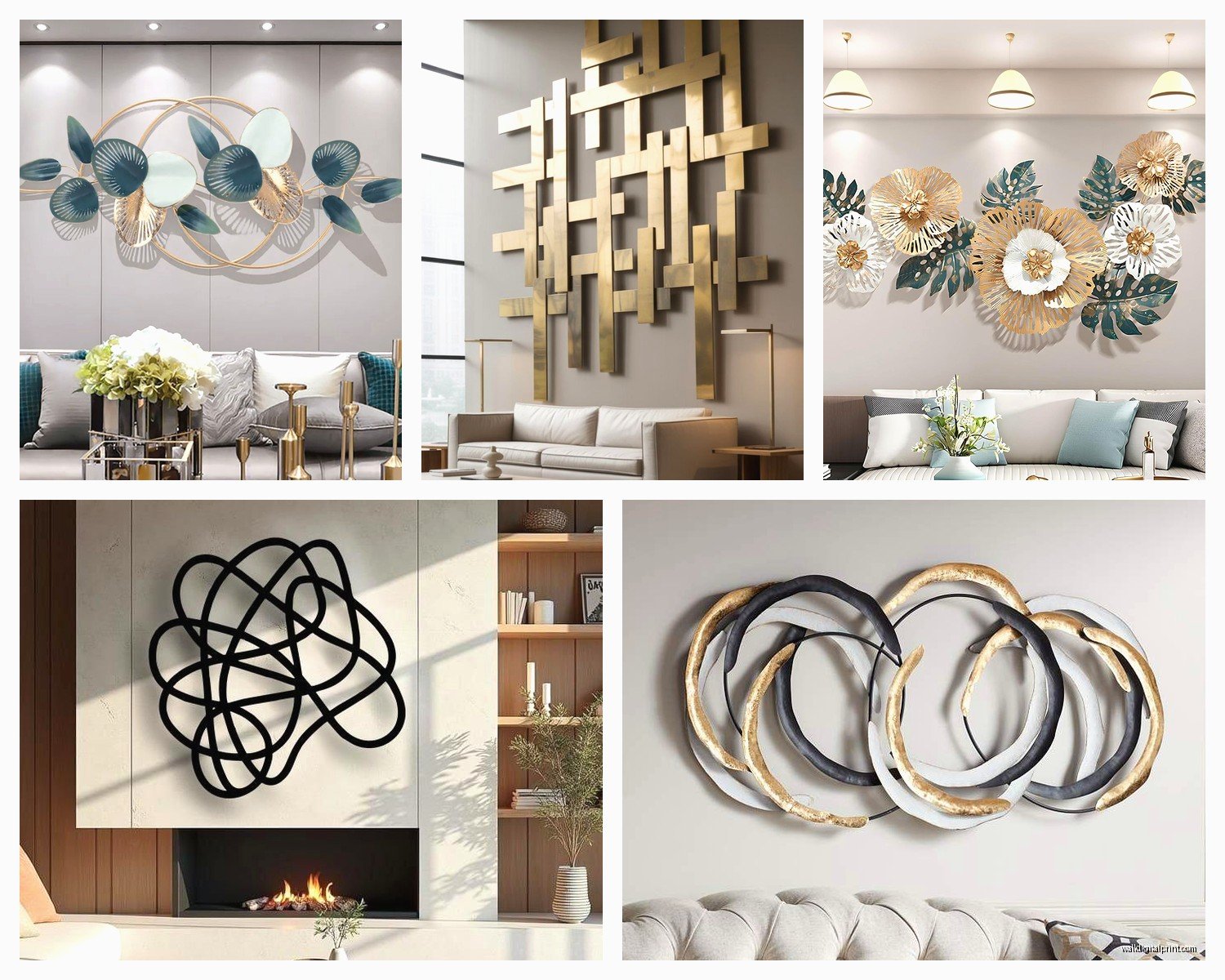 Wall Art for Living Room Metal: Modern Metalwork Designs