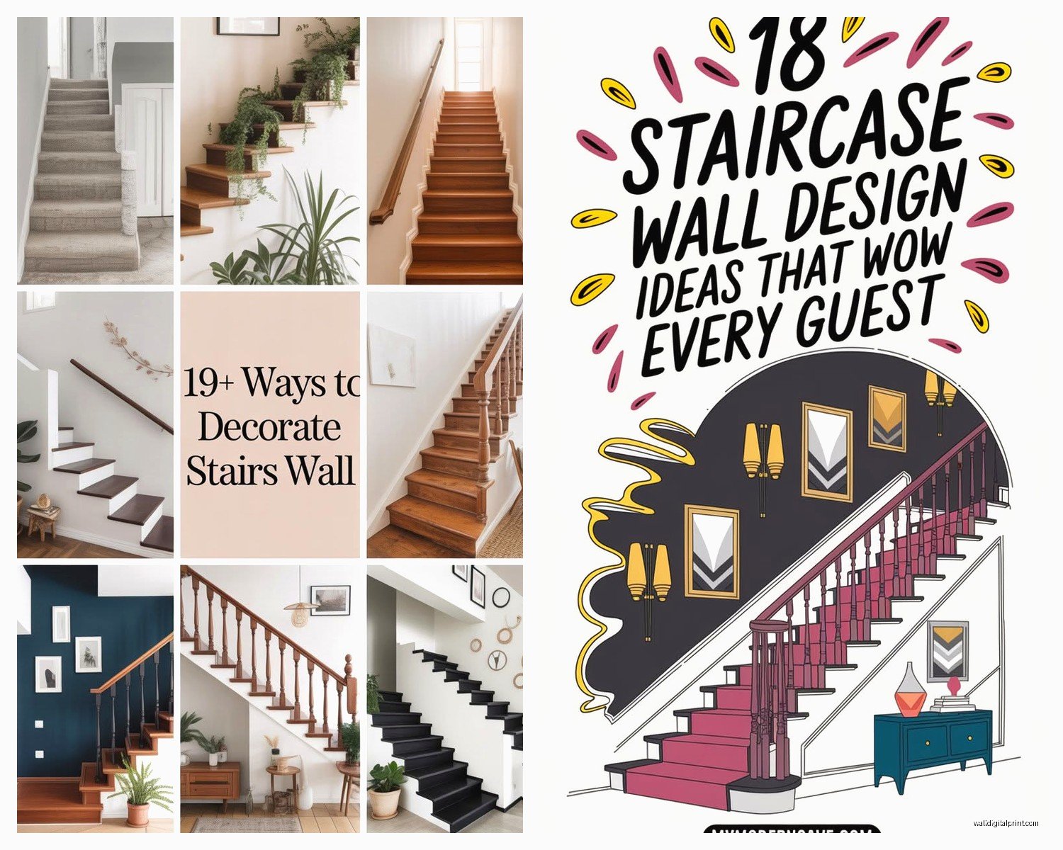 Wall Art for Stairs: Staircase Gallery Wall Ideas