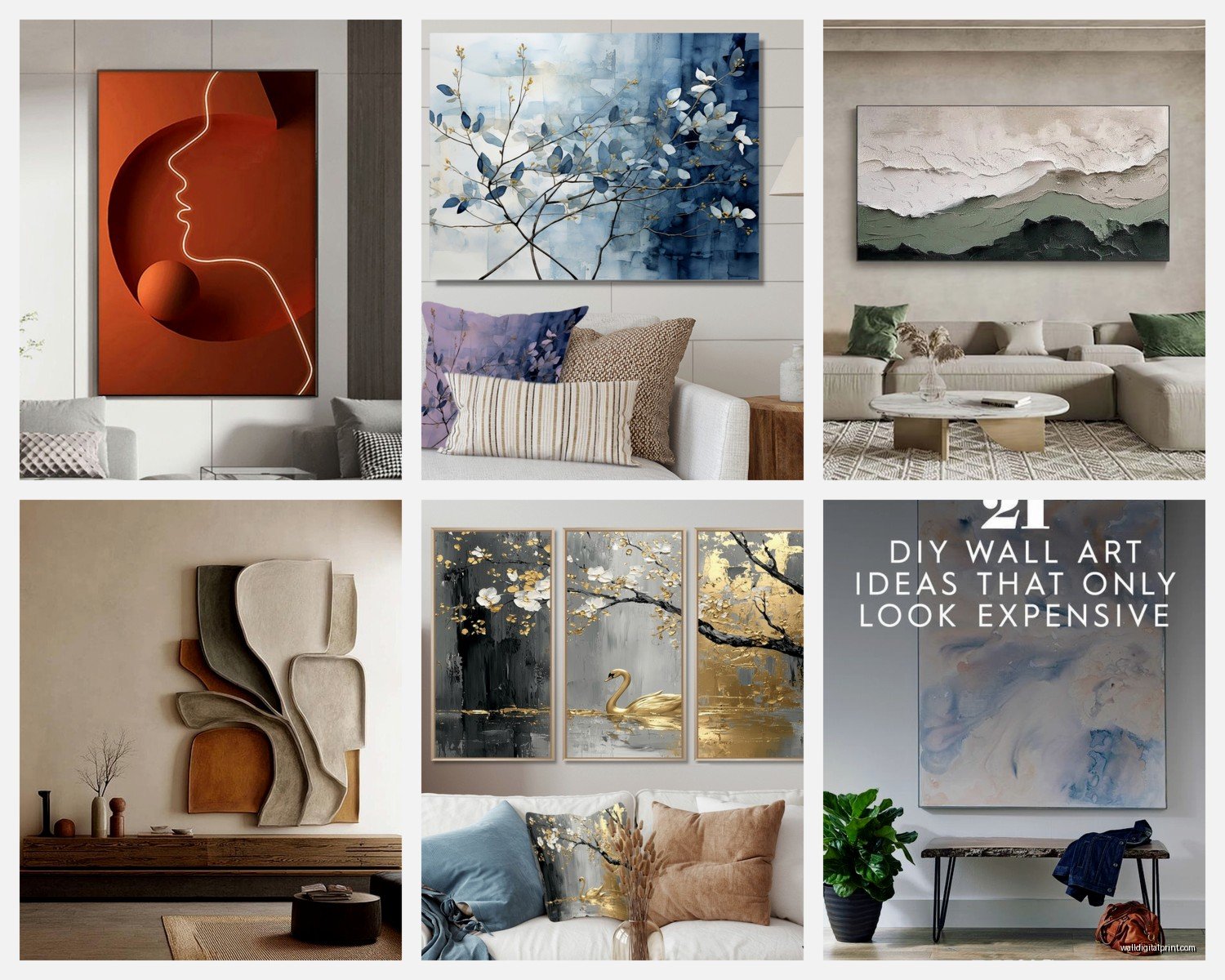 Wall Art Paintings for Living Room: Canvas & Acrylic Art