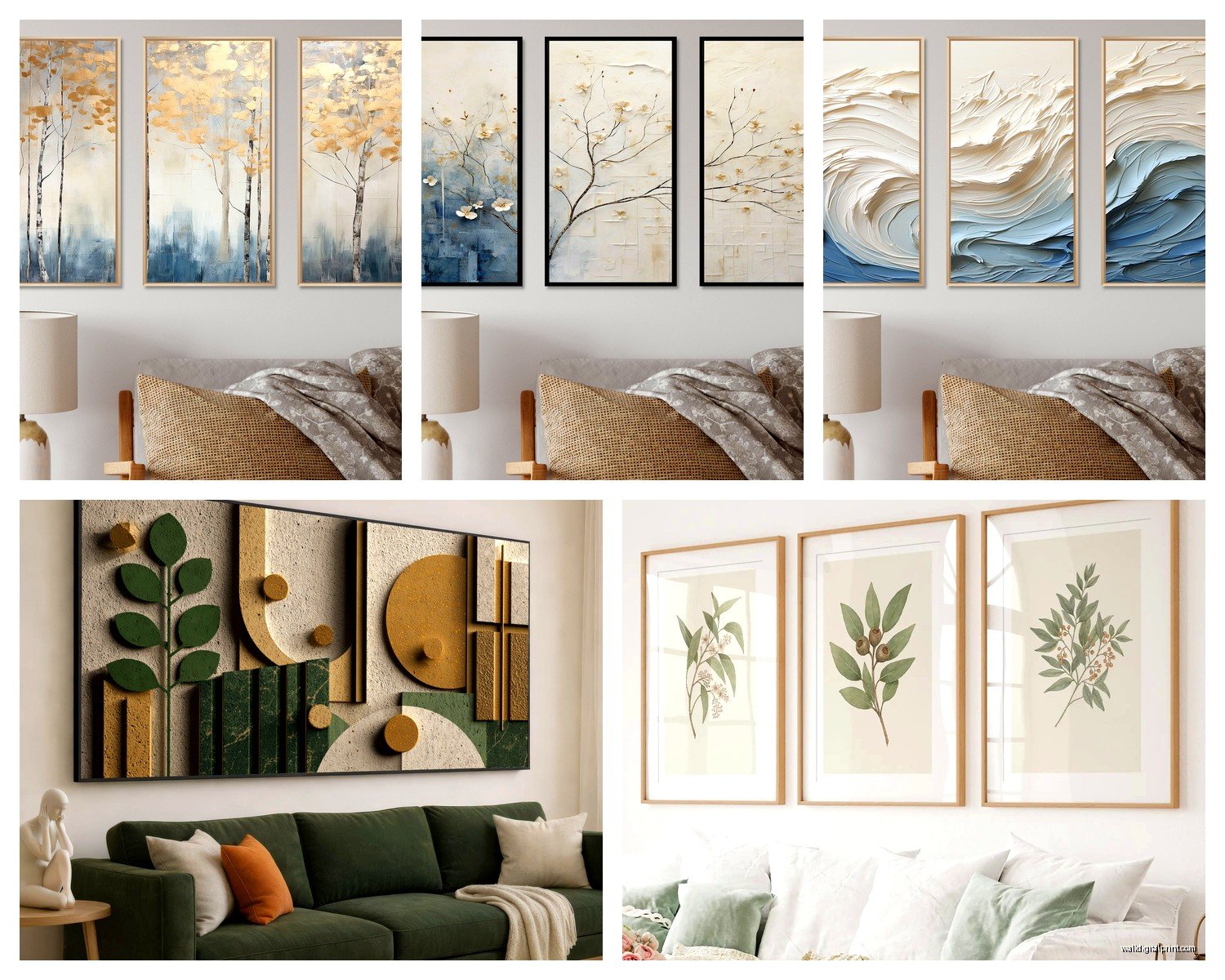 Wall Art Sets for Living Room: Coordinated Multi-Piece Collections