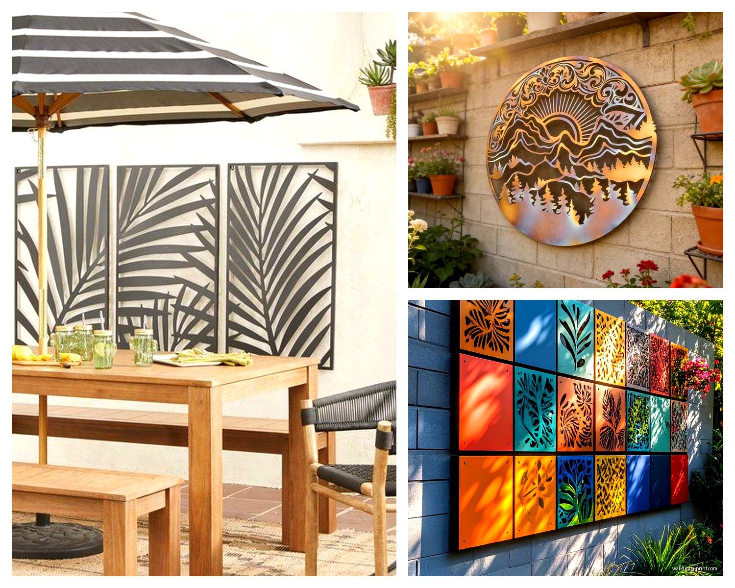 Waterproof Outdoor Wall Art: Rain-Resistant Garden Decor