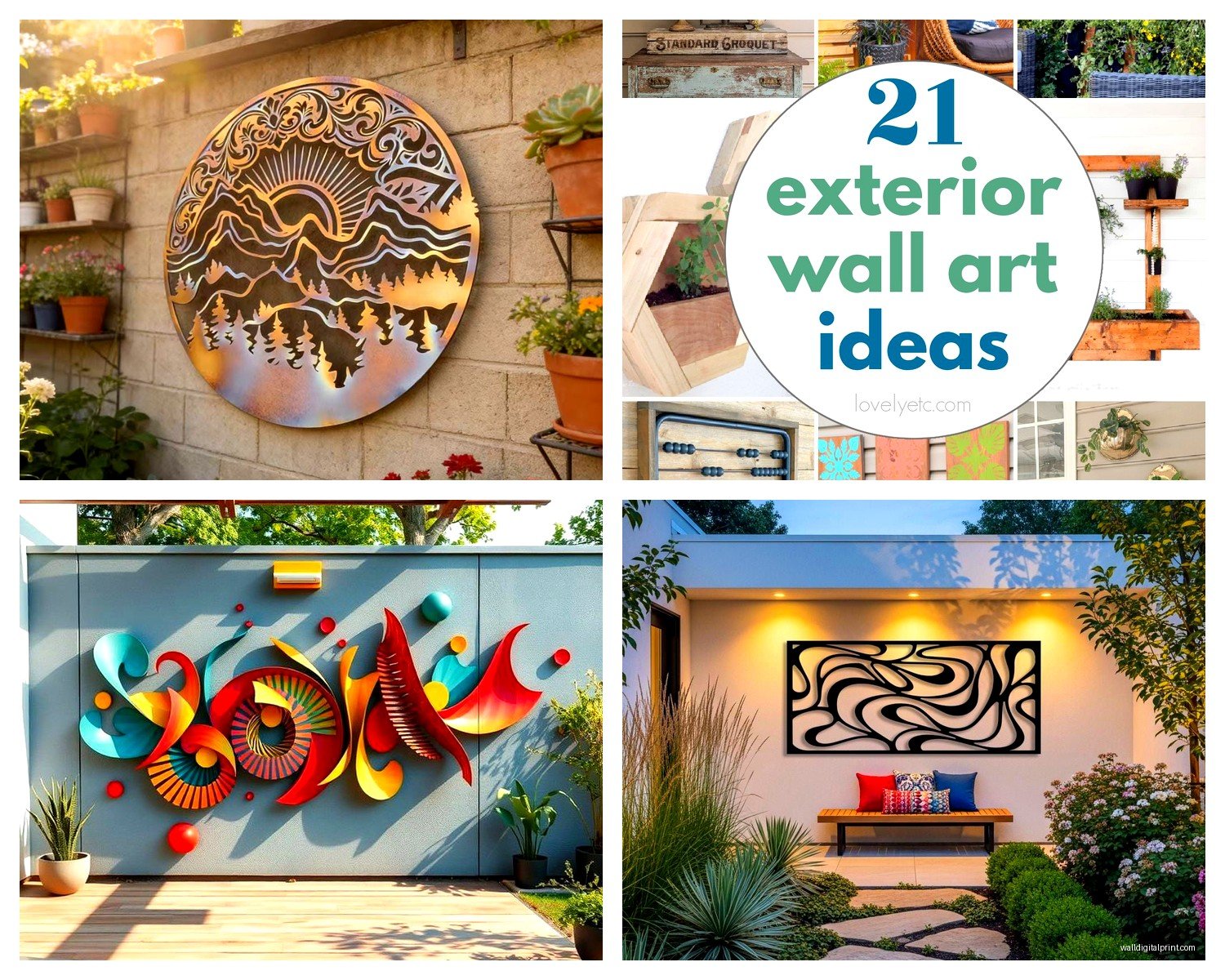 Waterproof Outdoor Wall Art: Rain-Resistant Garden Decor