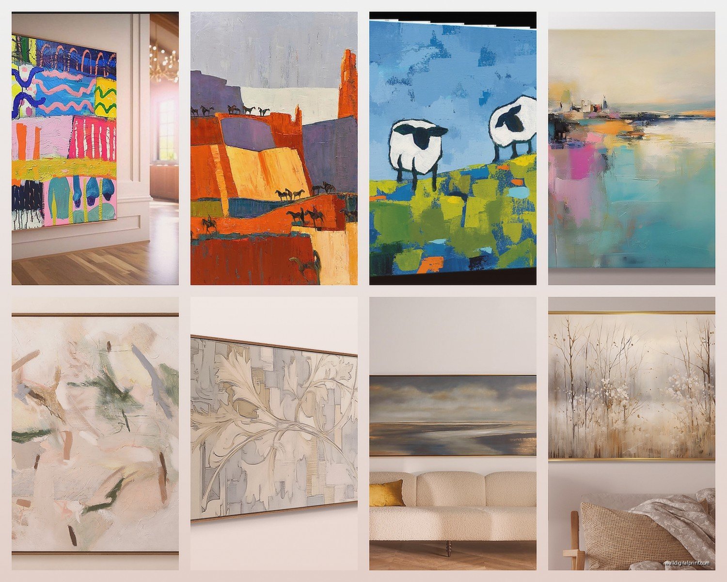 60x60 Wall Art: Large Square Format Gallery