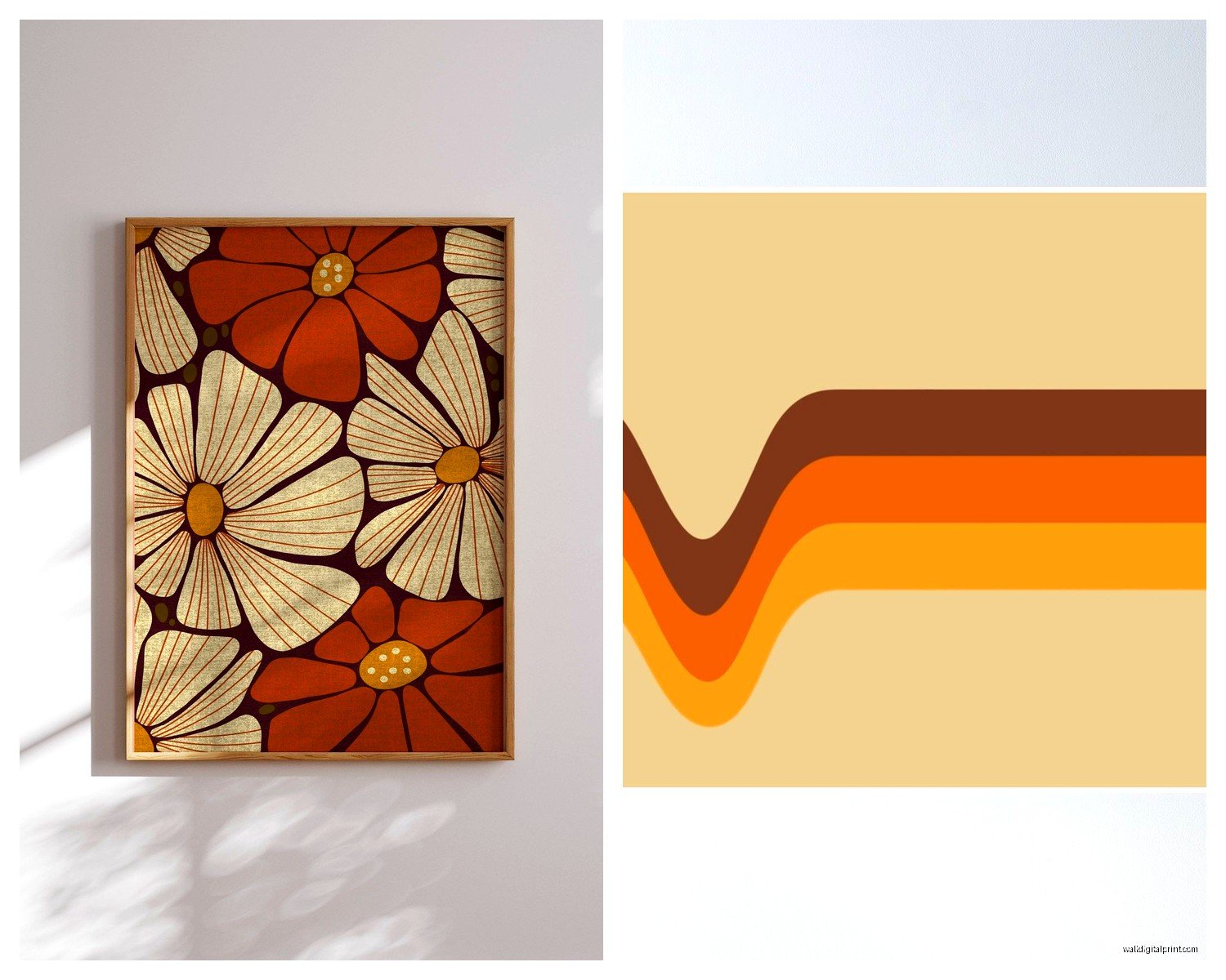 70s Retro Wall Art: Groovy Vintage 1970s Decor