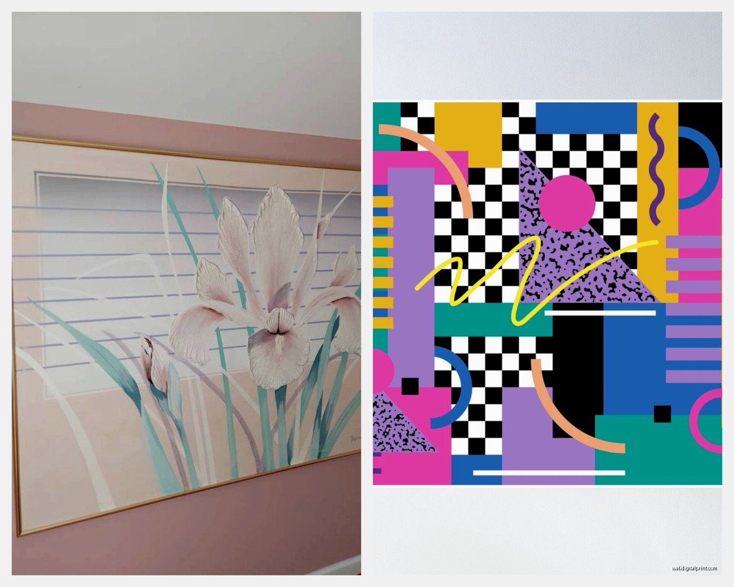 80s Wall Art: 1980s Retro Neon Pop Culture Nostalgia