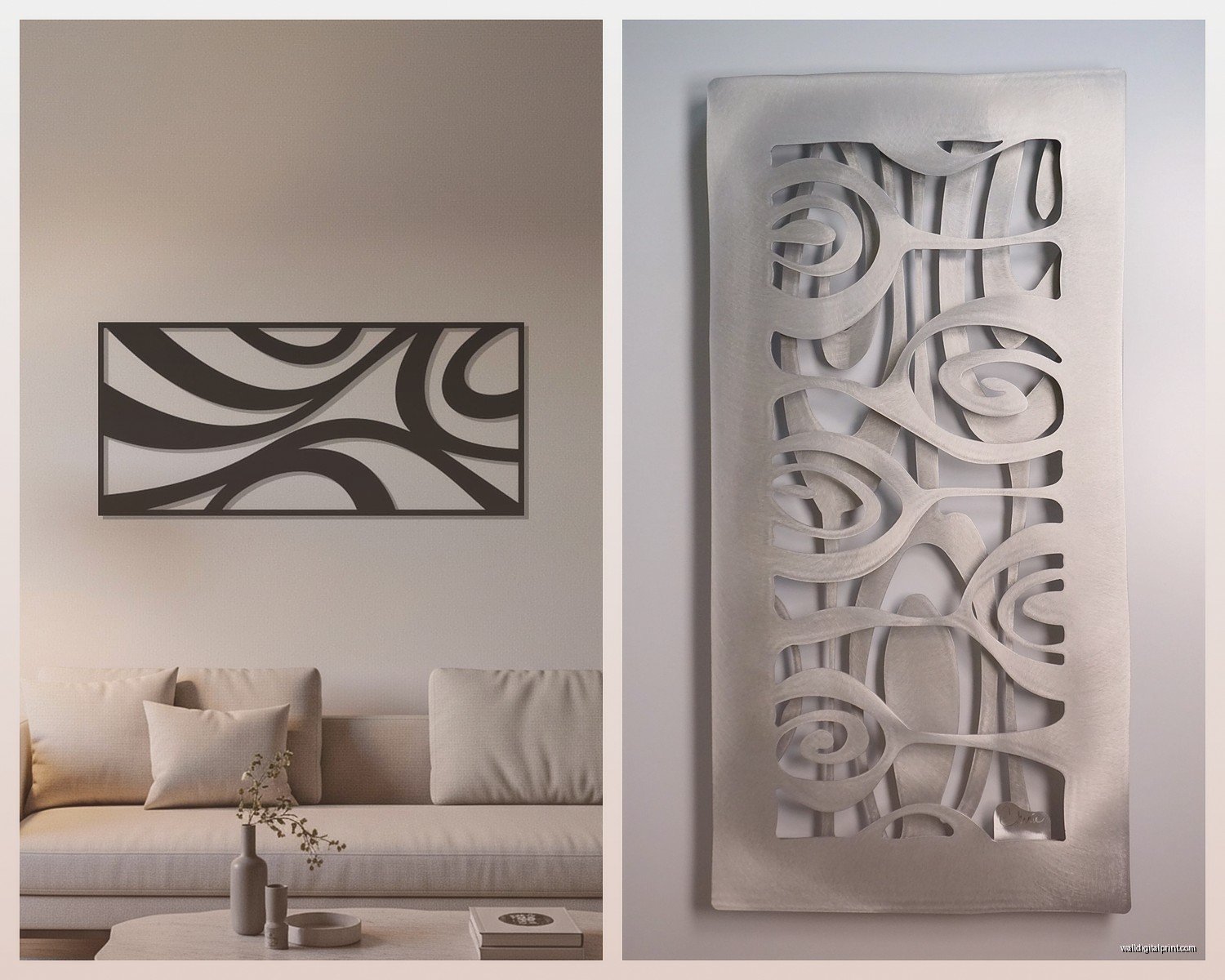 Abstract Metal Wall Art: Modern Sculptural Designs