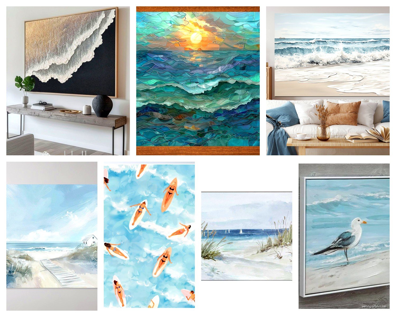 Beach House Wall Art: Coastal Vacation Home Decor