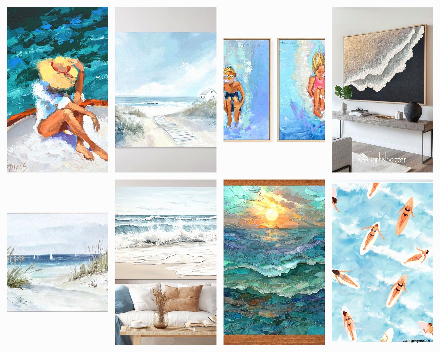Beach House Wall Art: Coastal Vacation Home Decor