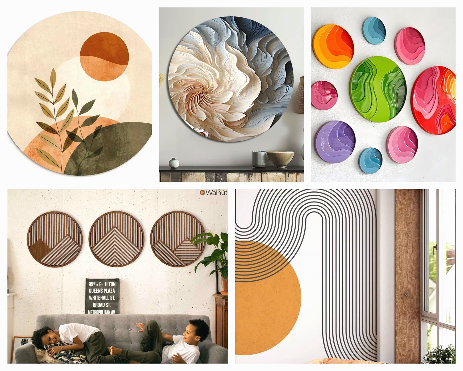 Circular Wall Art: Round & Radial Design Gallery