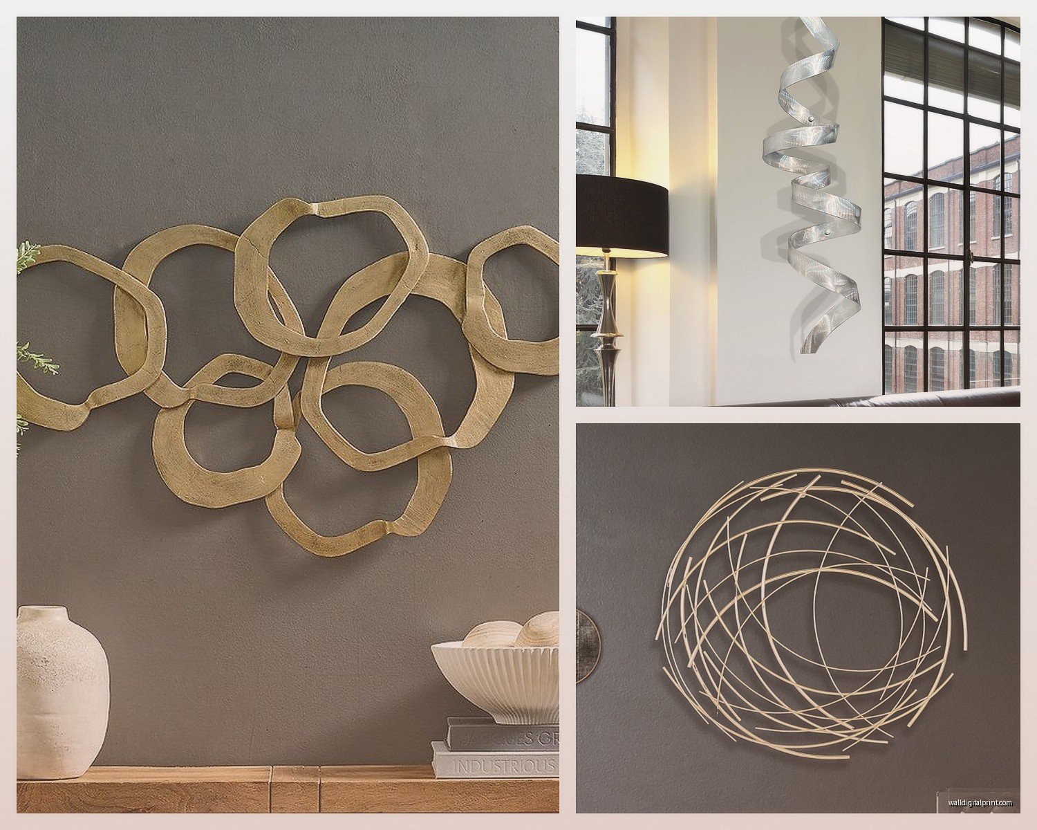 Contemporary Metal Wall Art: Modern Sculptural Designs