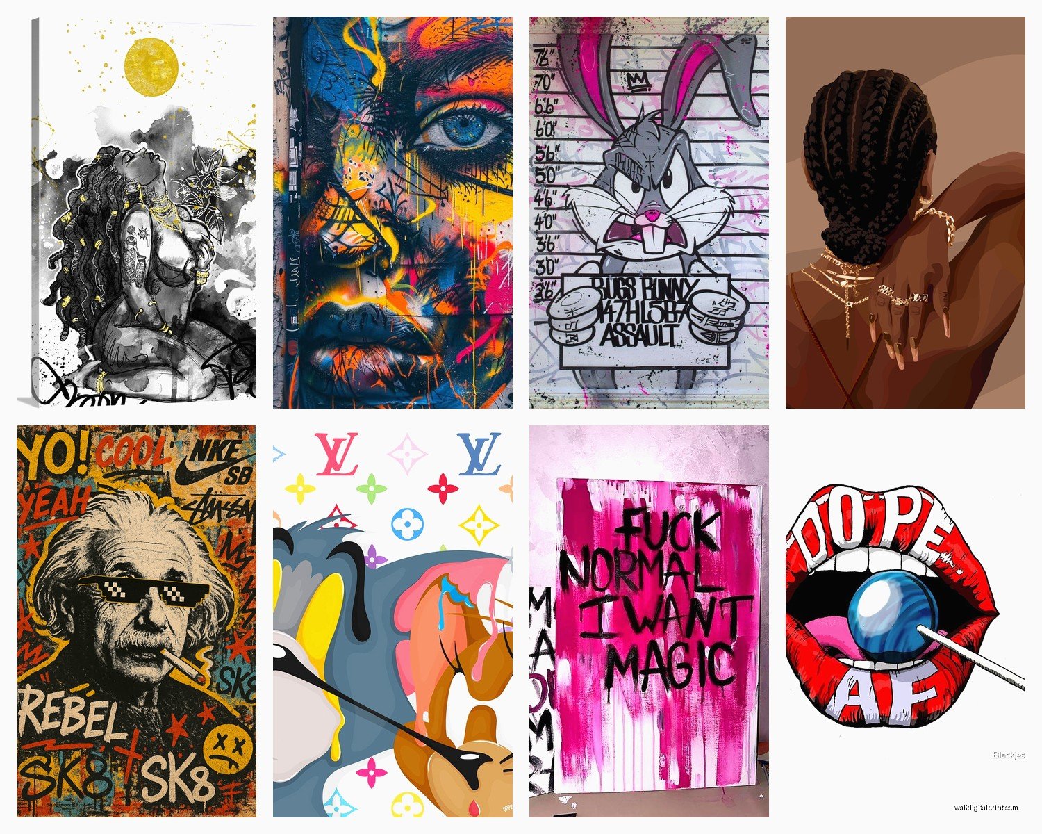 Dope Wall Art: Cool Urban Street Culture Designs