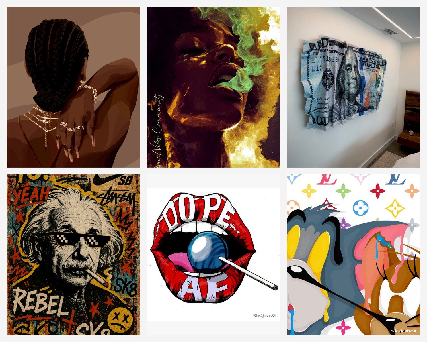 Dope Wall Art: Cool Urban Street Culture Designs