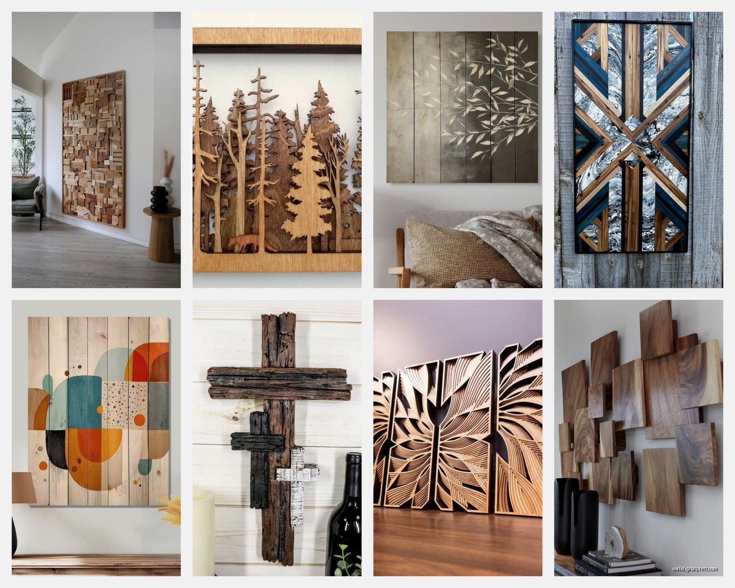 Etsy Wood Wall Art: Handmade Carved Natural Marketplace