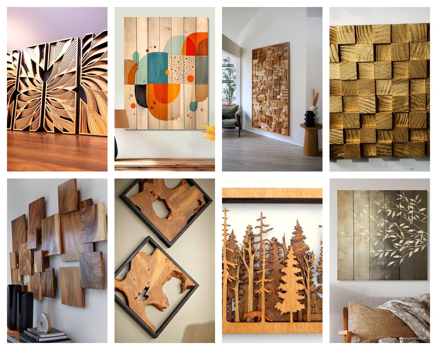 Etsy Wood Wall Art: Handmade Carved Natural Marketplace