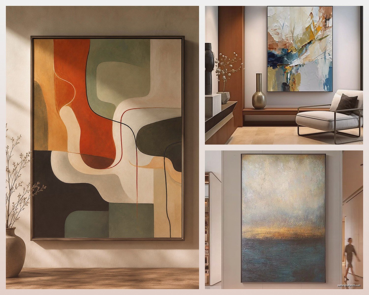 Extra Large Abstract Wall Art: Oversized Modern Paintings