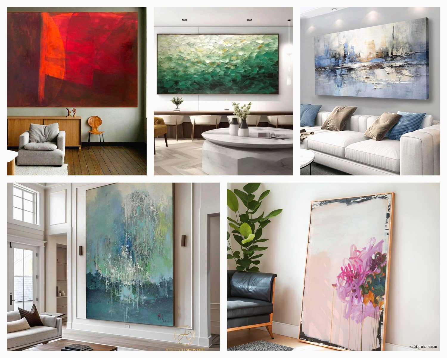 Extra Large Abstract Wall Art: Oversized Modern Paintings