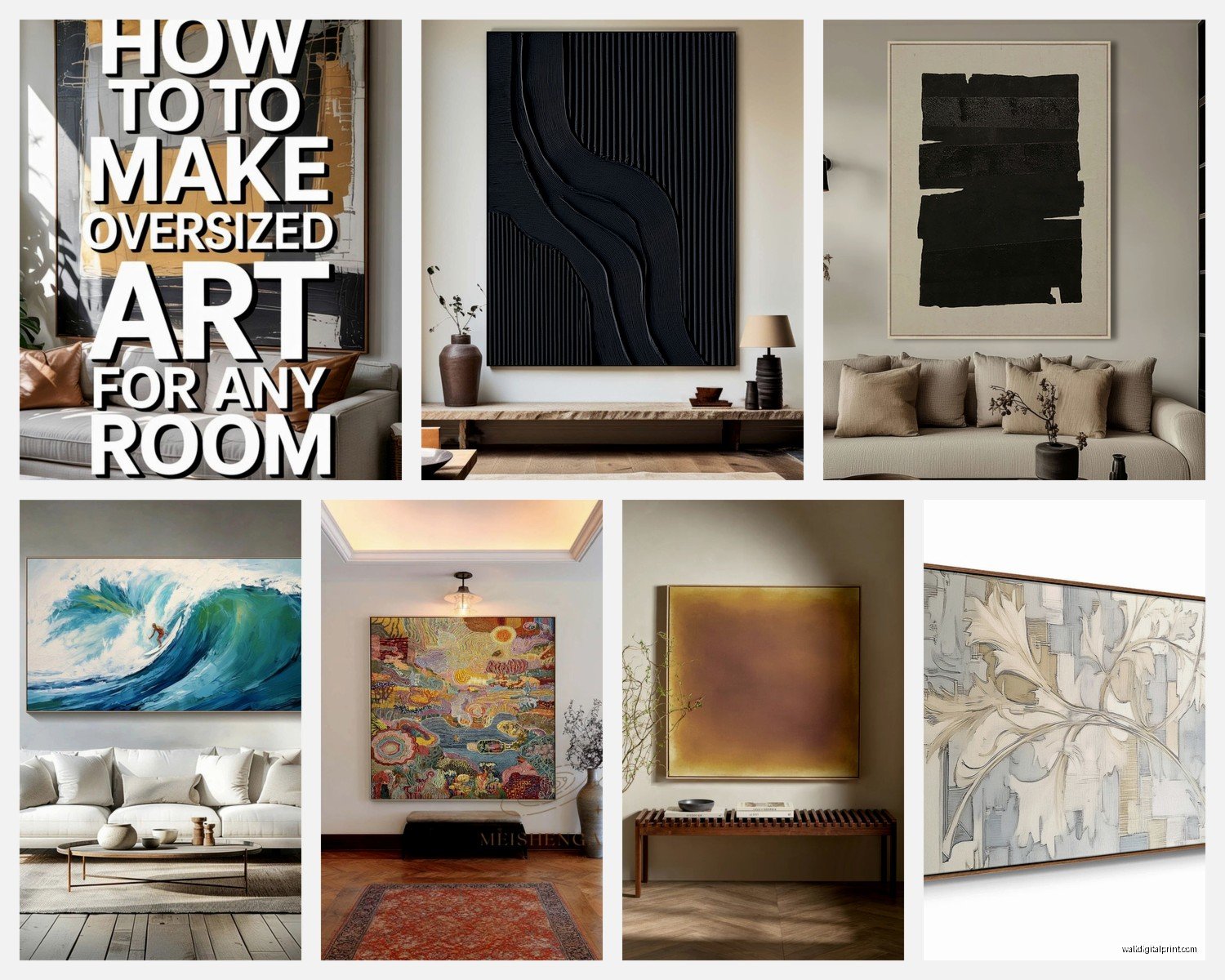 Extra Large Wall Art: Oversized Statement Pieces Guide