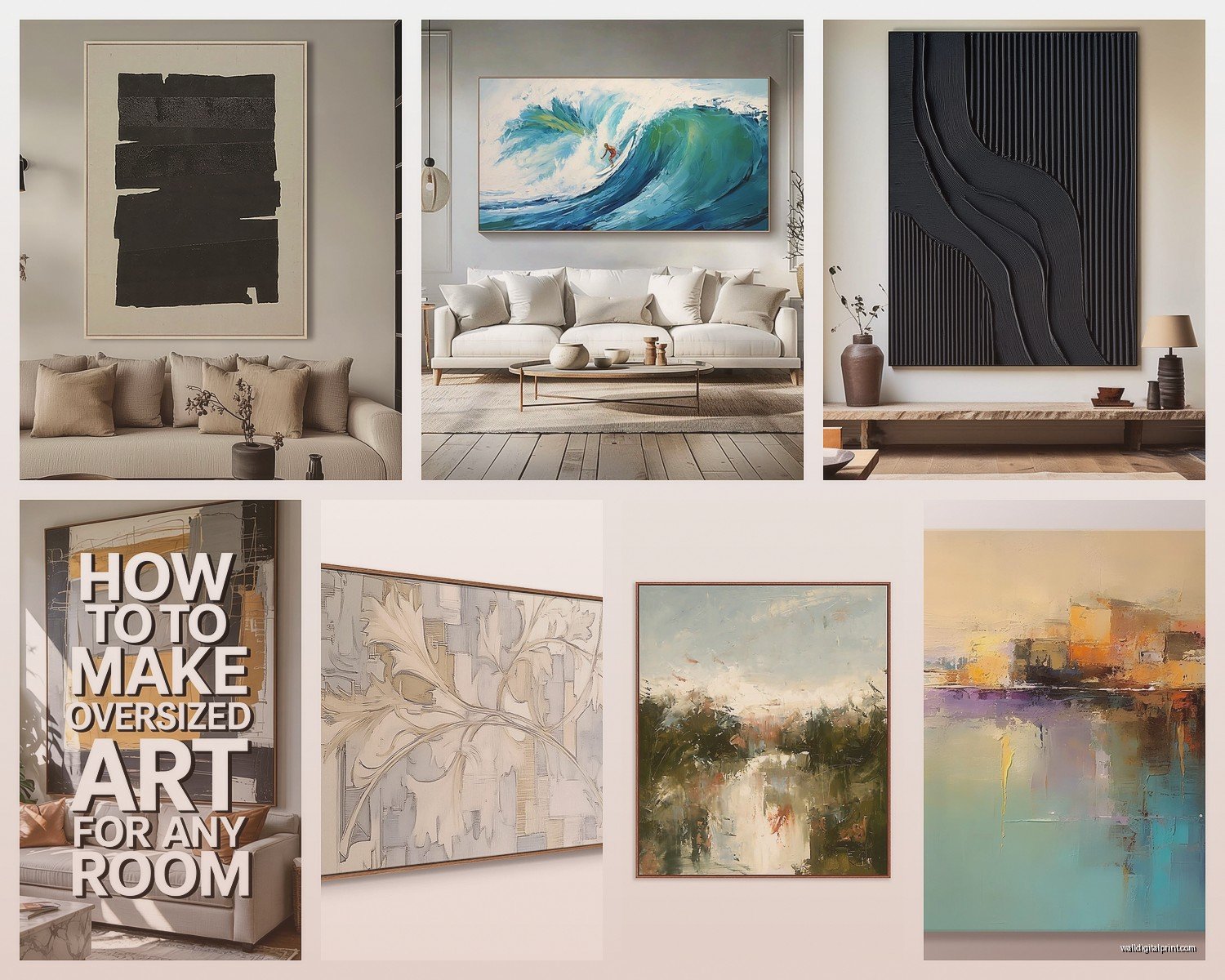 Extra Large Wall Art: Oversized Statement Pieces Guide