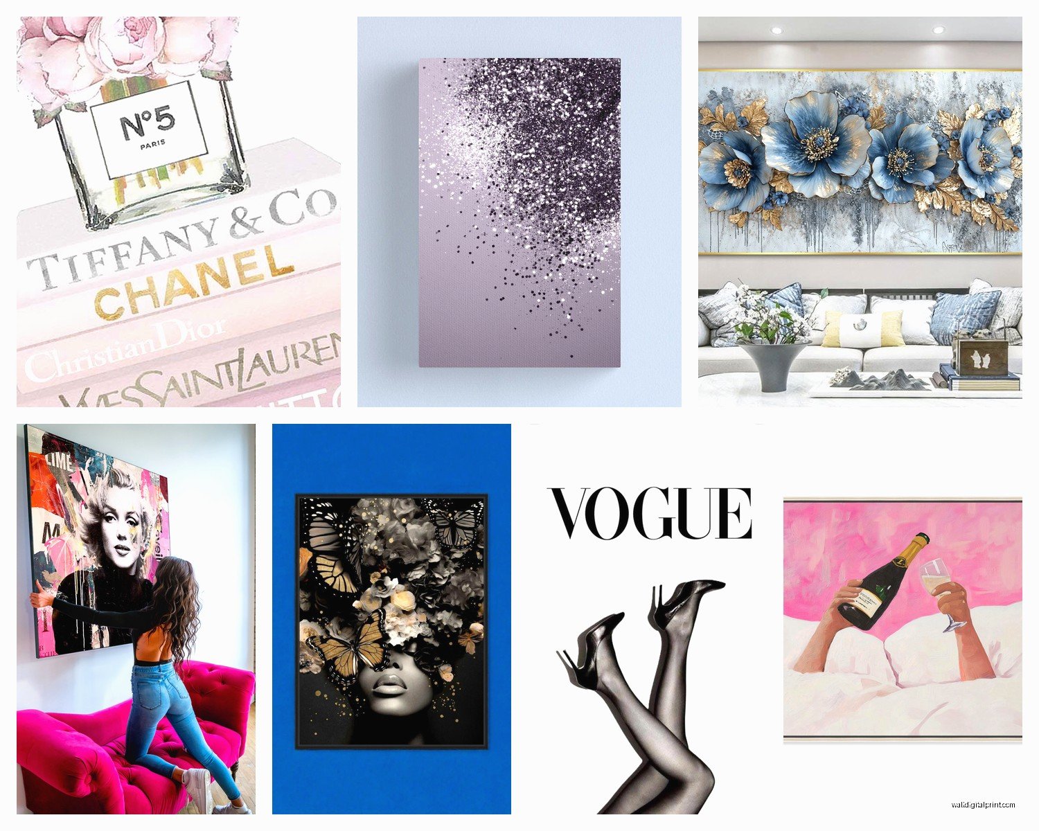 Glam Wall Art: Luxury Hollywood Regency Decor