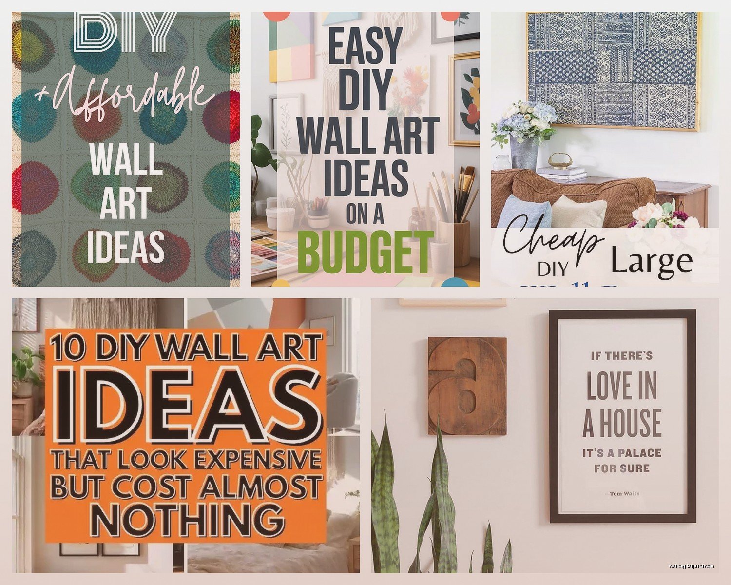 Inexpensive Wall Art: Low-Cost Budget Affordable Options