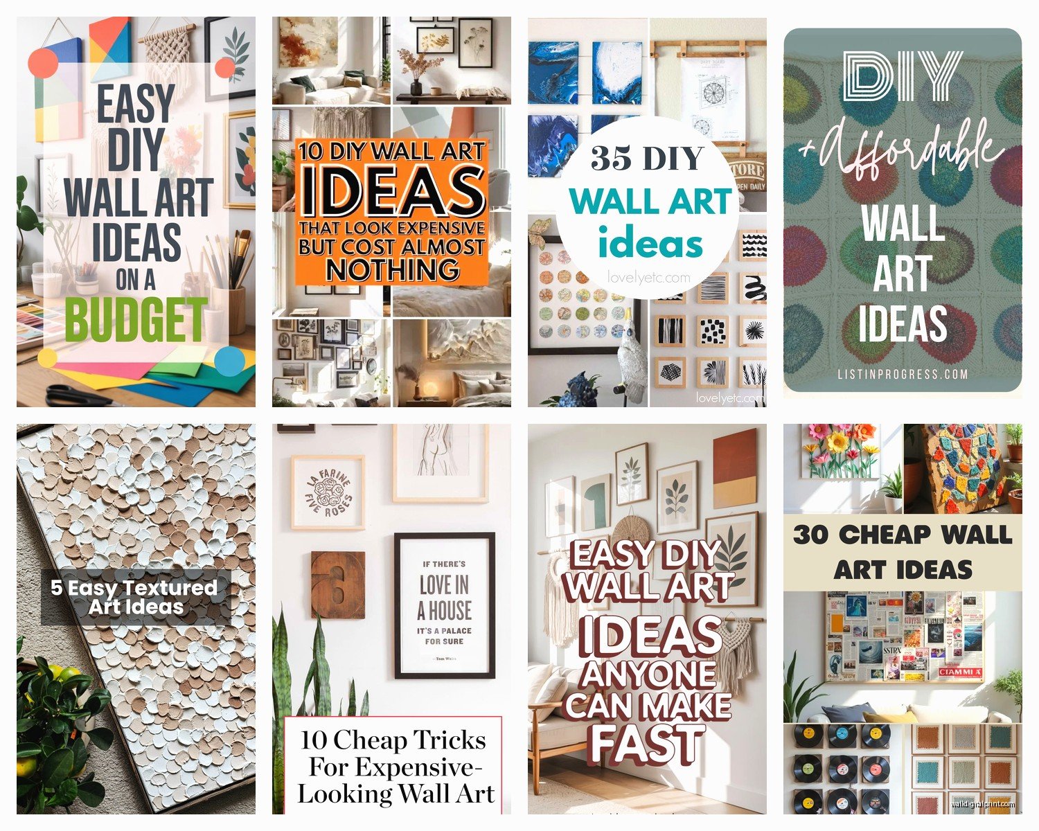 Inexpensive Wall Art: Low-Cost Budget Affordable Options