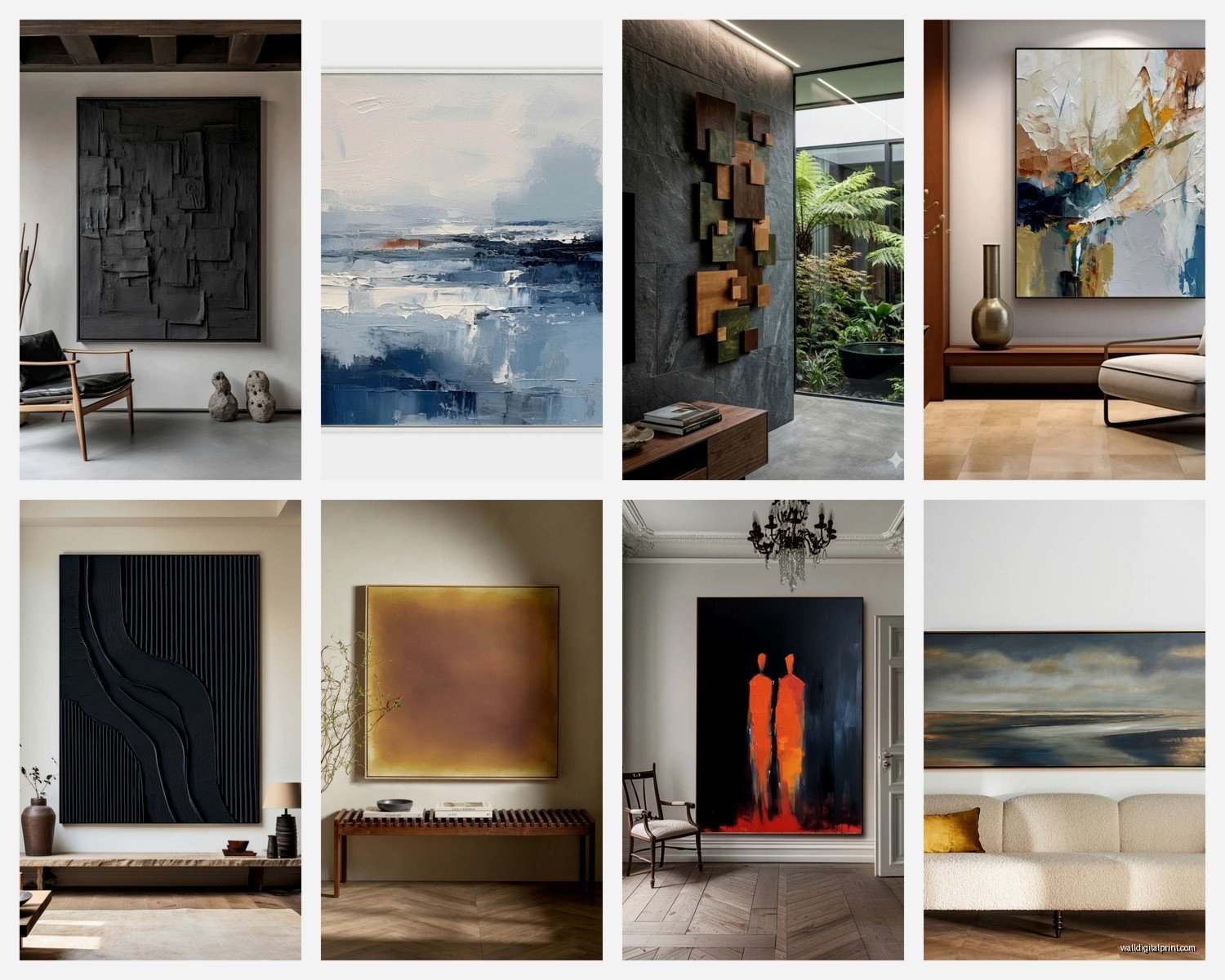 Large Contemporary Wall Art: Oversized Modern Pieces